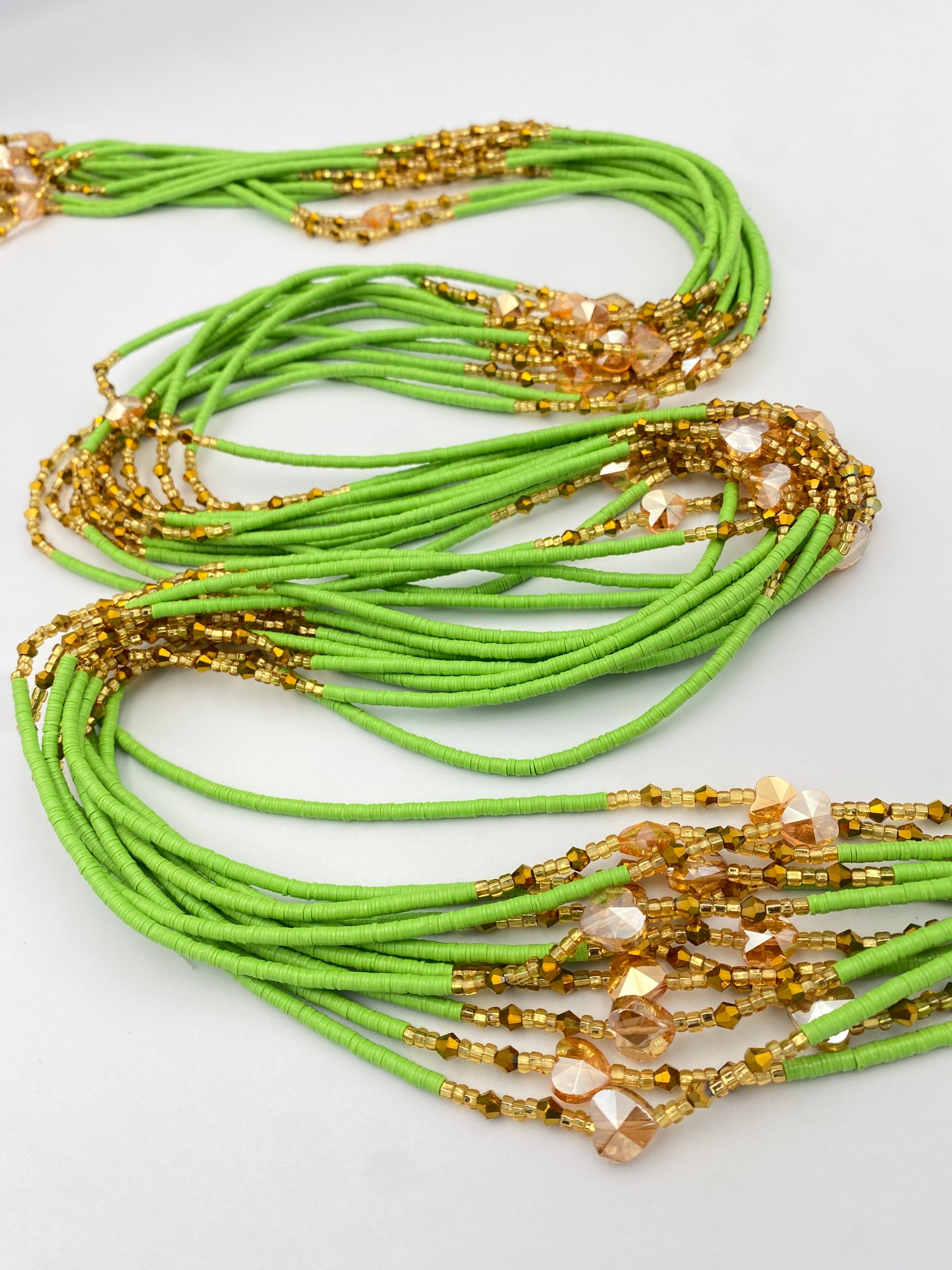 Vinyl Waist Beads- Flat Disc Waist Beads