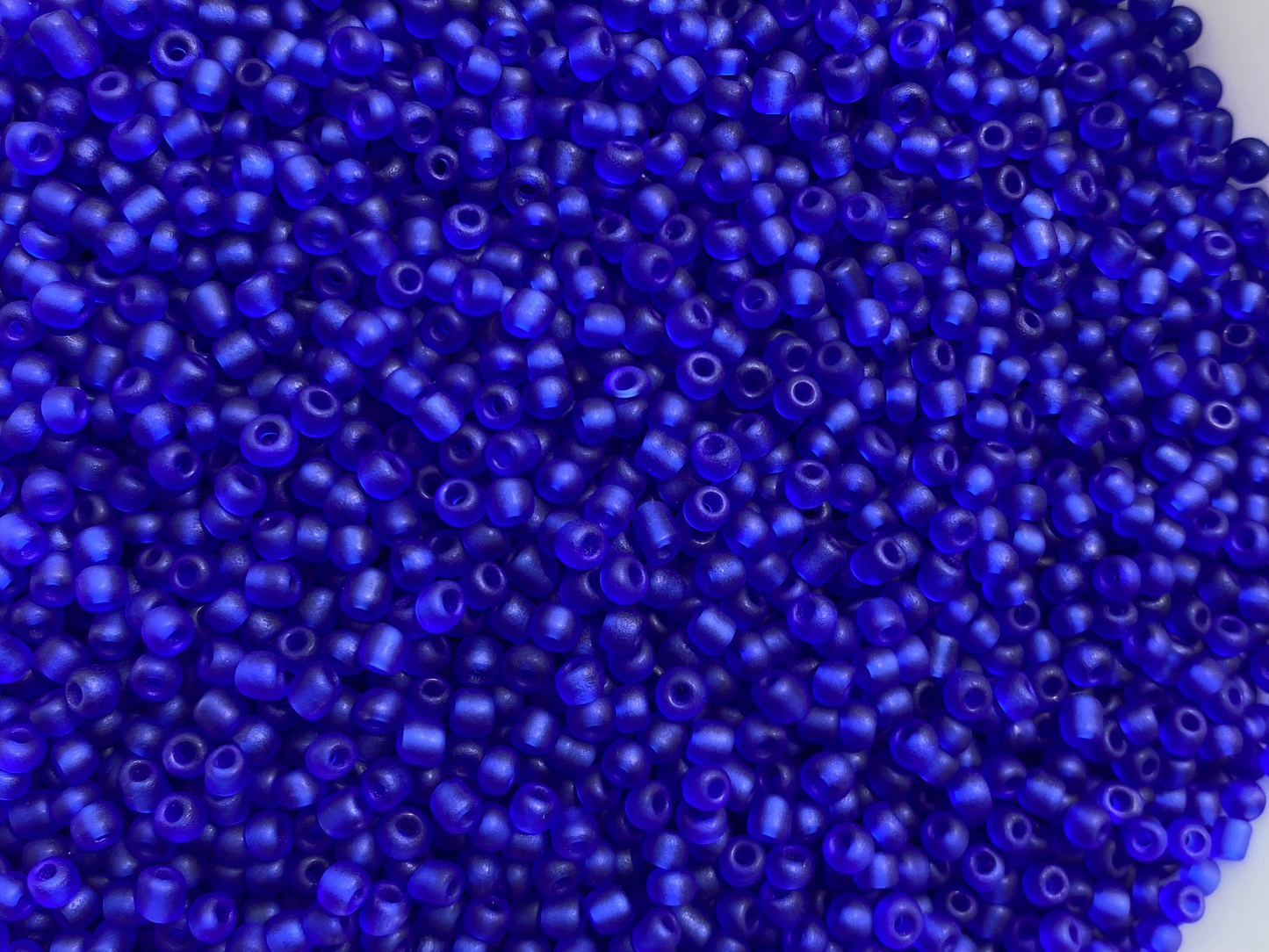 3mm- 8/0 Blue Seed Beads, 3mm, Perfect for Jewelry Making- Indigo, Frosted Blue, Light Blue, Glossy Blue beads