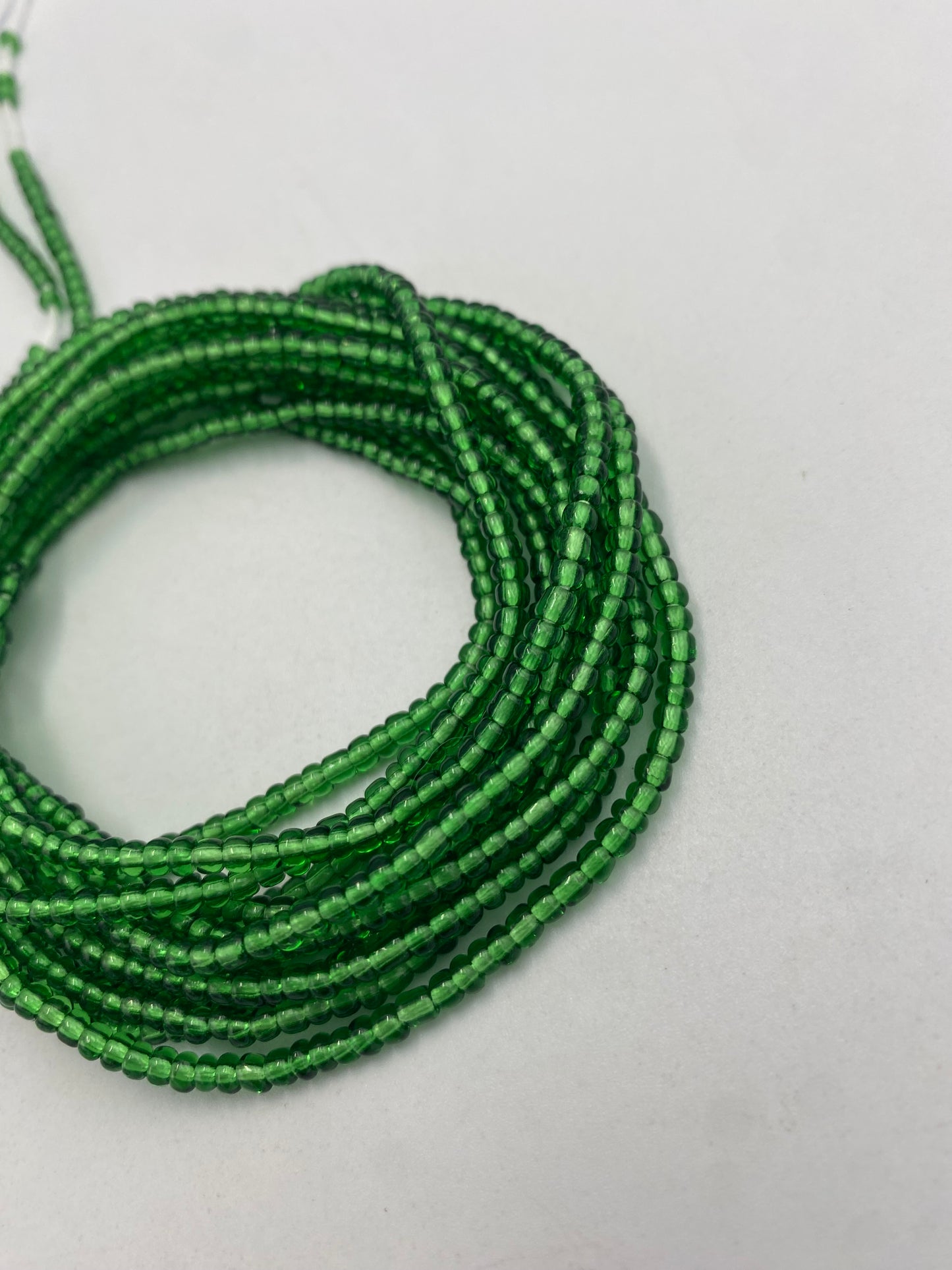 Emerald Green Waist Bead | Tie On | 45”-50”