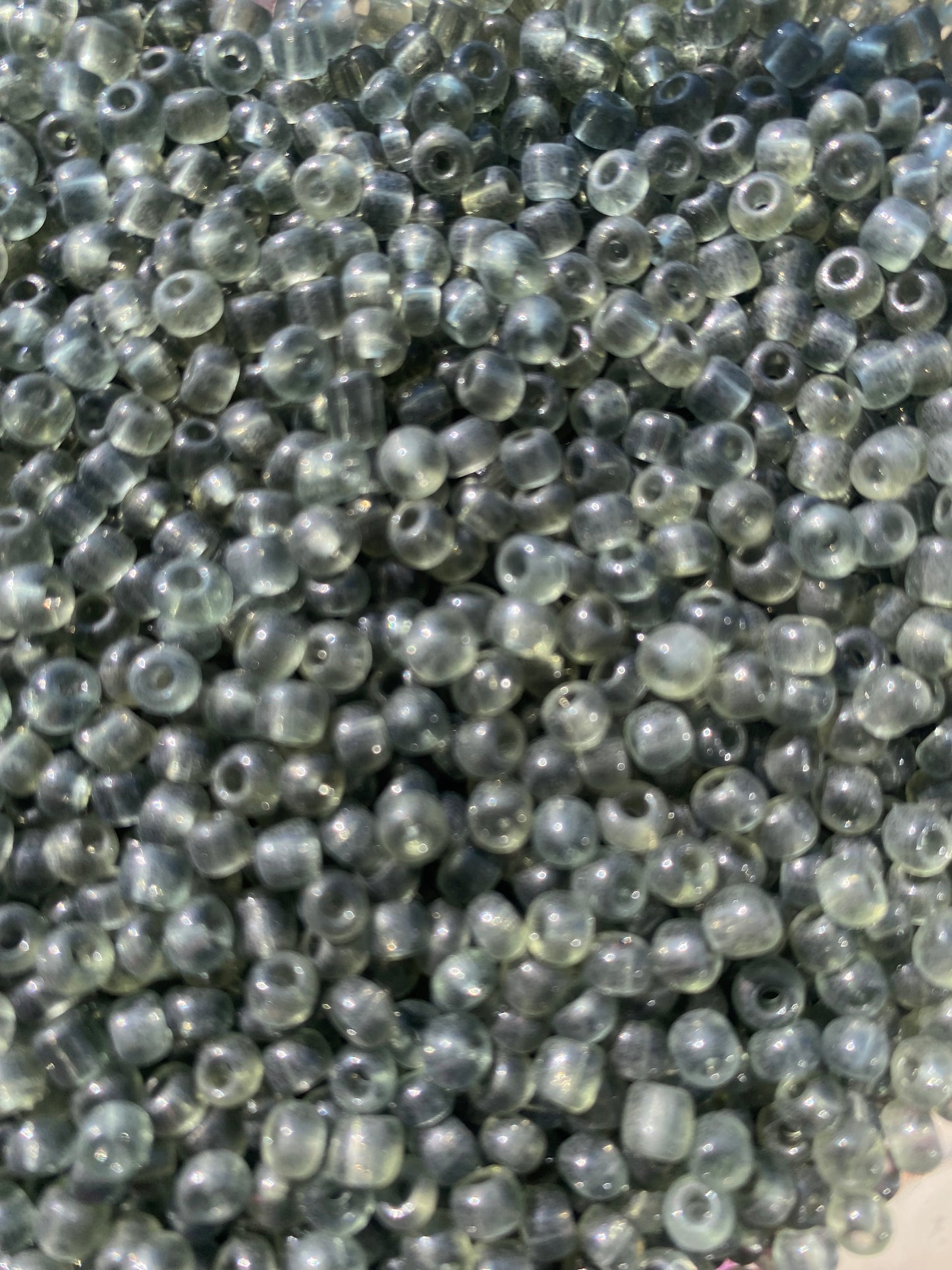 Gray seed beads 4mm- 6/0 Glass Seed Beads For Jewelry Making, DIY Waist beads, Bracelet Necklace Earrings