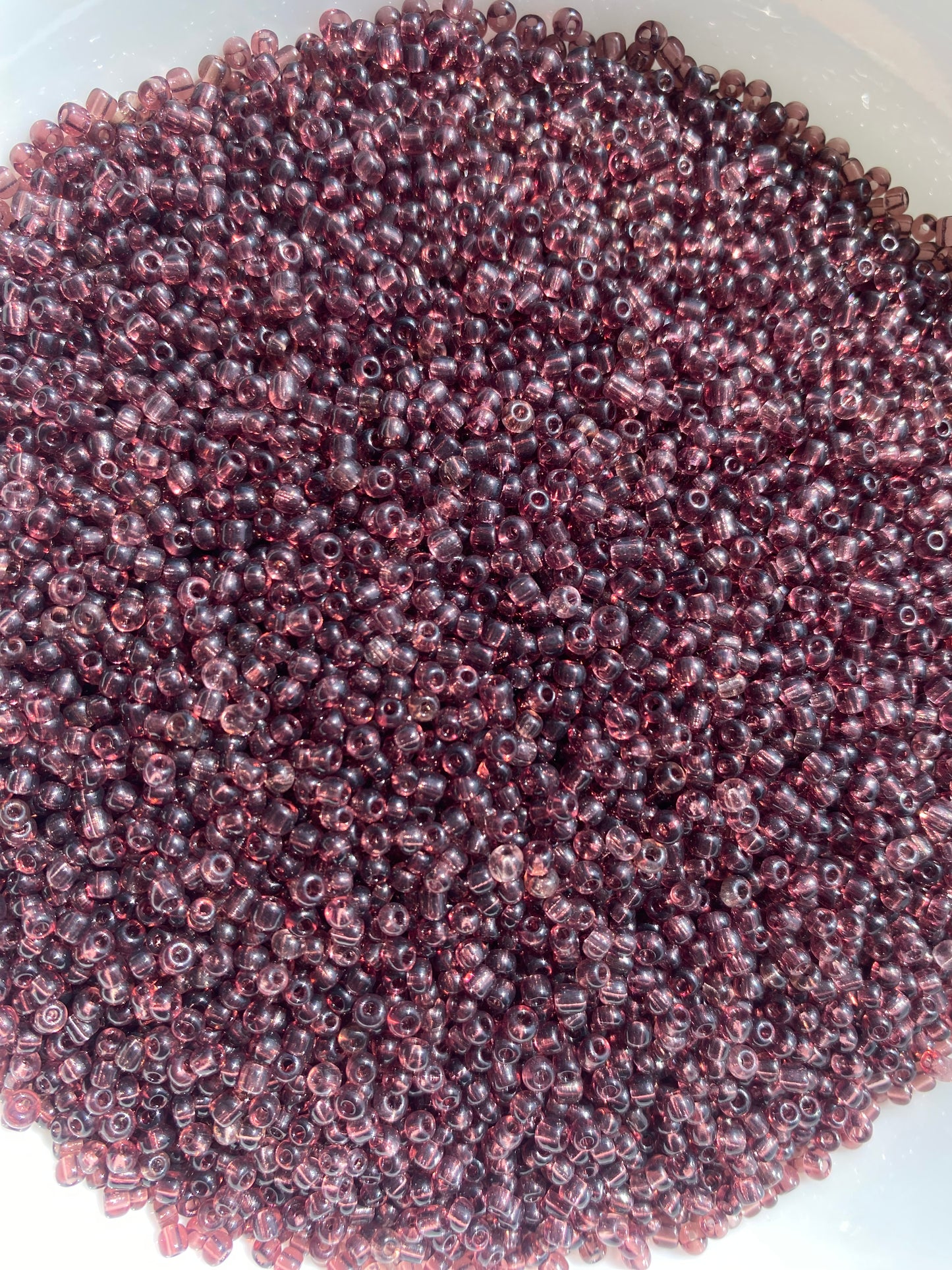 2mm or 11/0 Purple Amethyst Seed Beads Bulk 450g Glass Beads for Beaded Jewelry, Bracelets, Waistbeads, Chokers Jewelry Making & Crafts