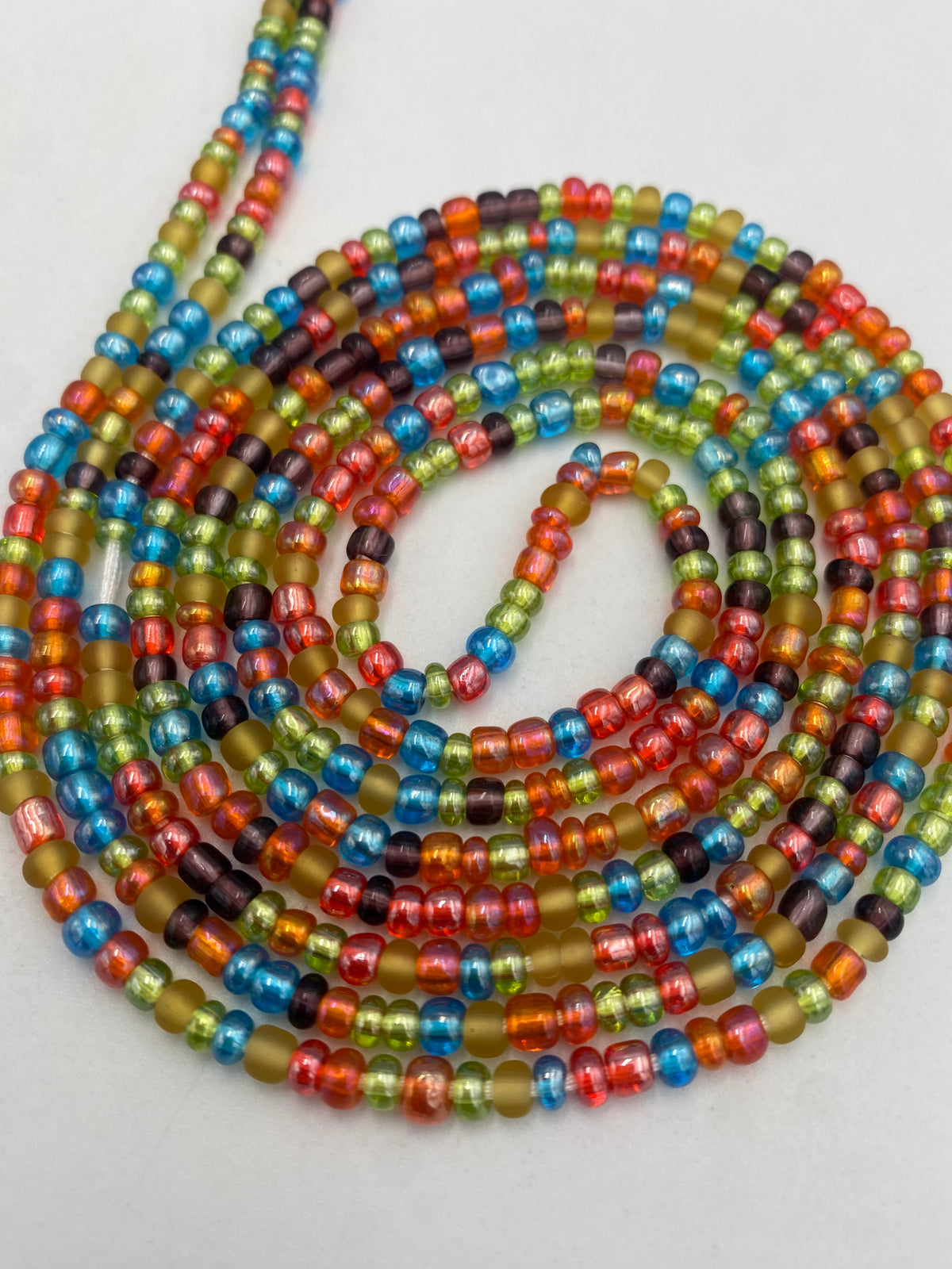 Multicolored Waist Bead- 1 Pc Tie On, 45-50”