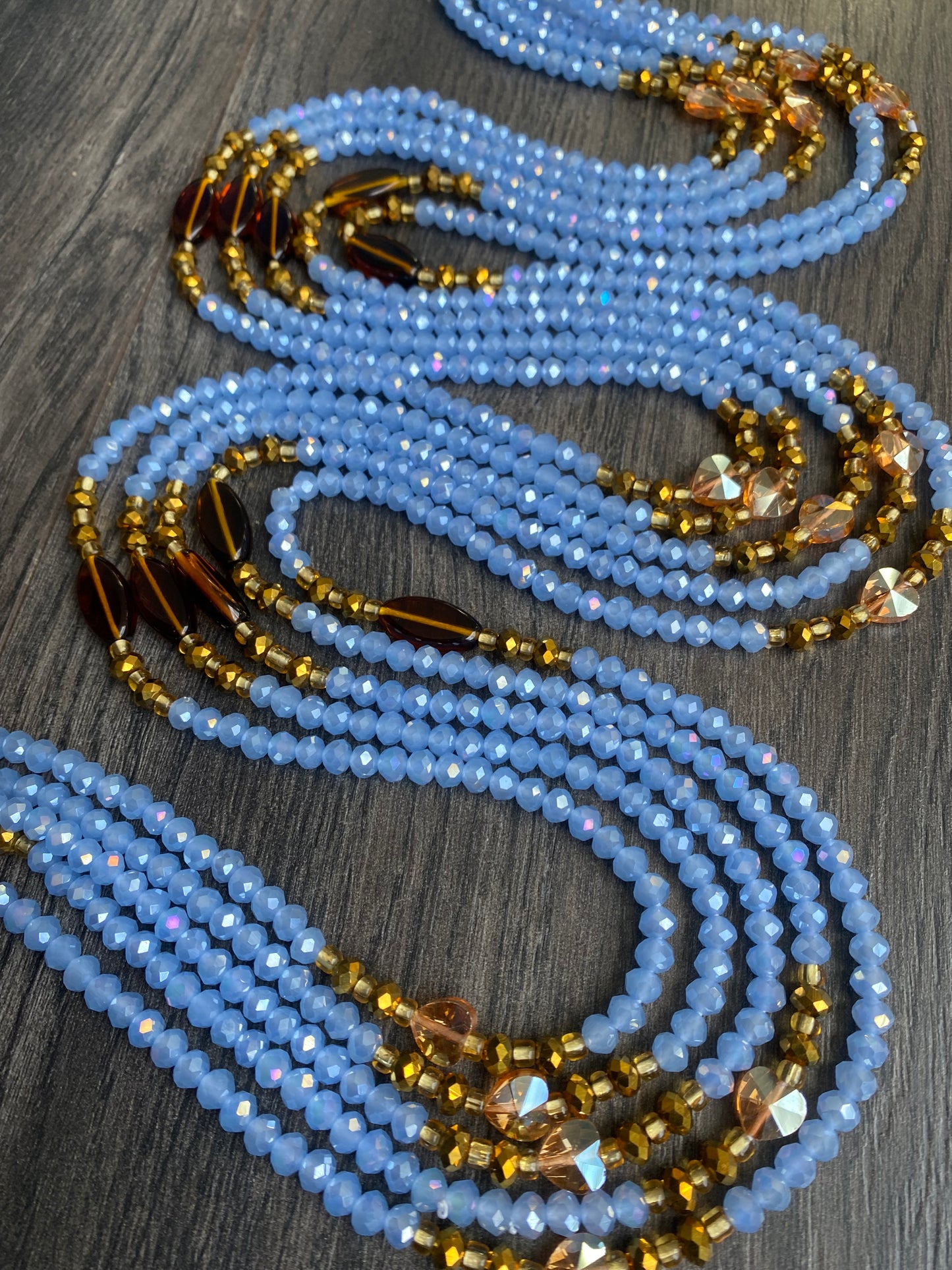 Miriam~ Crystal Waist Bead- 45”