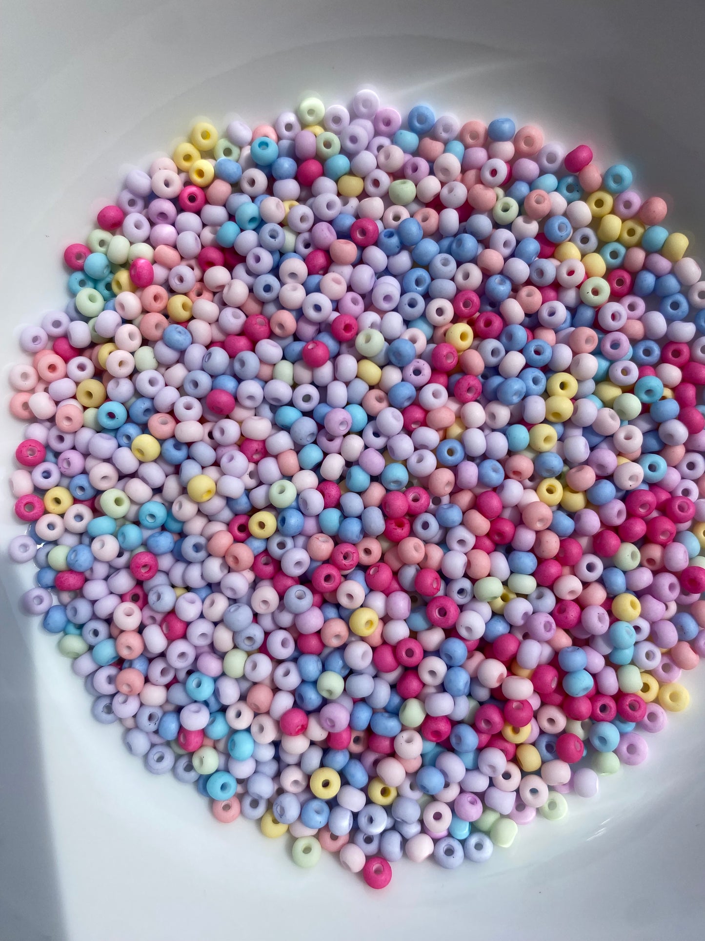 3mm or 8/0 Pastel Seed Beads, Premium Quality Glass Beads for Jewelry Making, Beads; Seed Beads in Creamy Colors, crafting supplies - 660pcs- 23grams