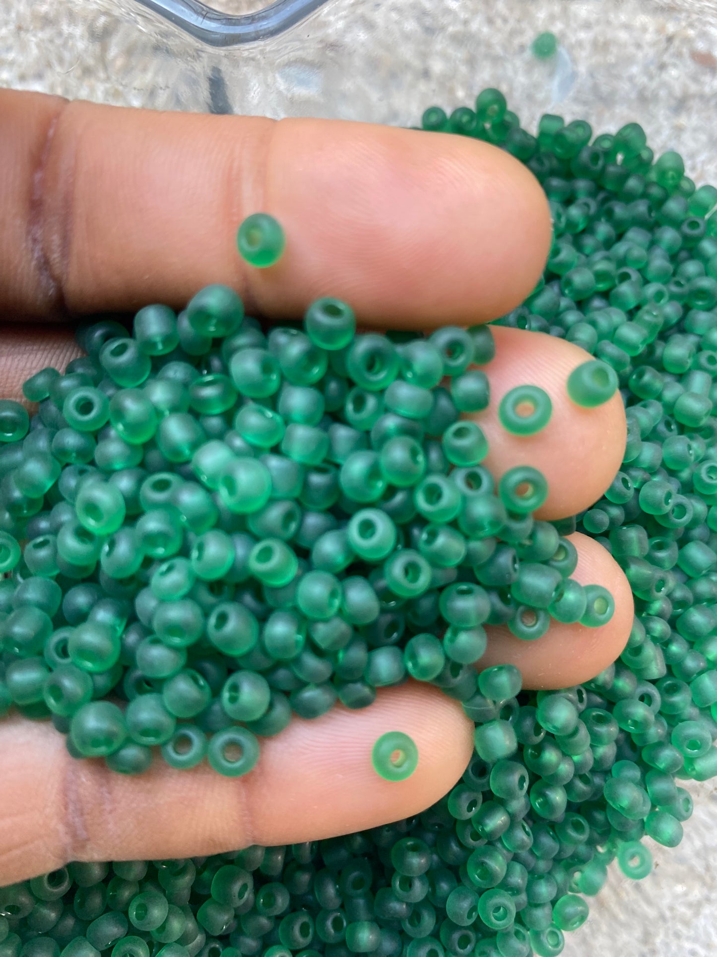 4mm- 6/0 Frost Glass Seed Beads For Jewelry Making, DIY Waist beads, Bracelet Necklace Earrings