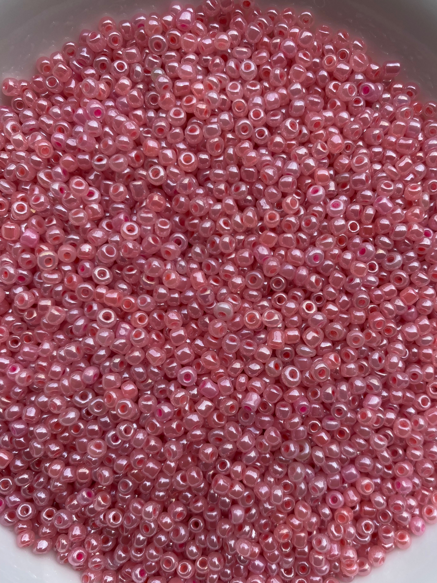 3mm Seed Beads,, Round Beads for Bracelets, Earrings, Necklaces, Crafting Supplies, Making Supplies, DIY Crafts, Small Beads- Peach/Pink bead/Coral