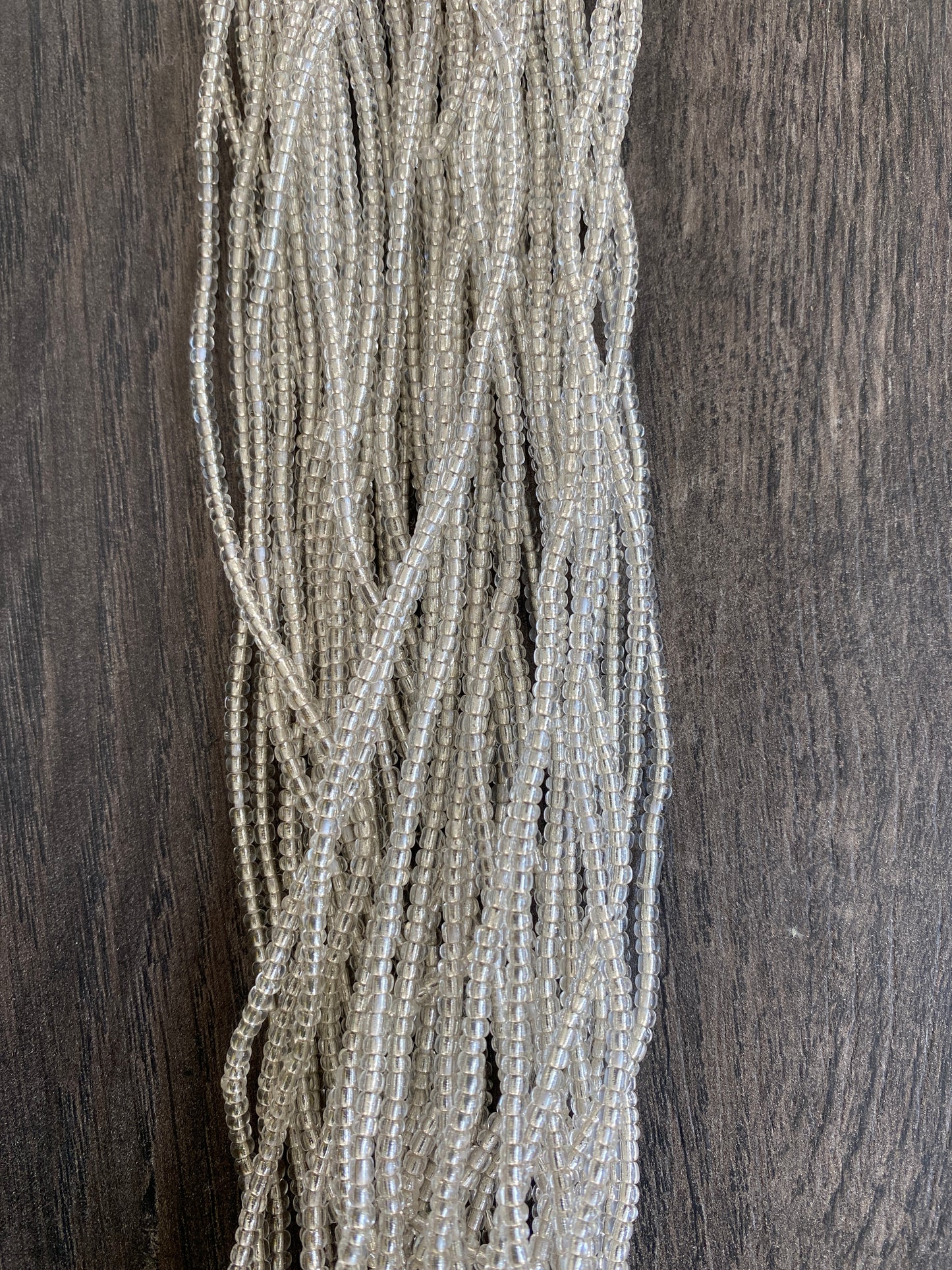 Our handmade Silver Waist Beads are available in 45” and 50” tie-on lengths, perfect as African body jewelry that celebrates beauty and femininity.