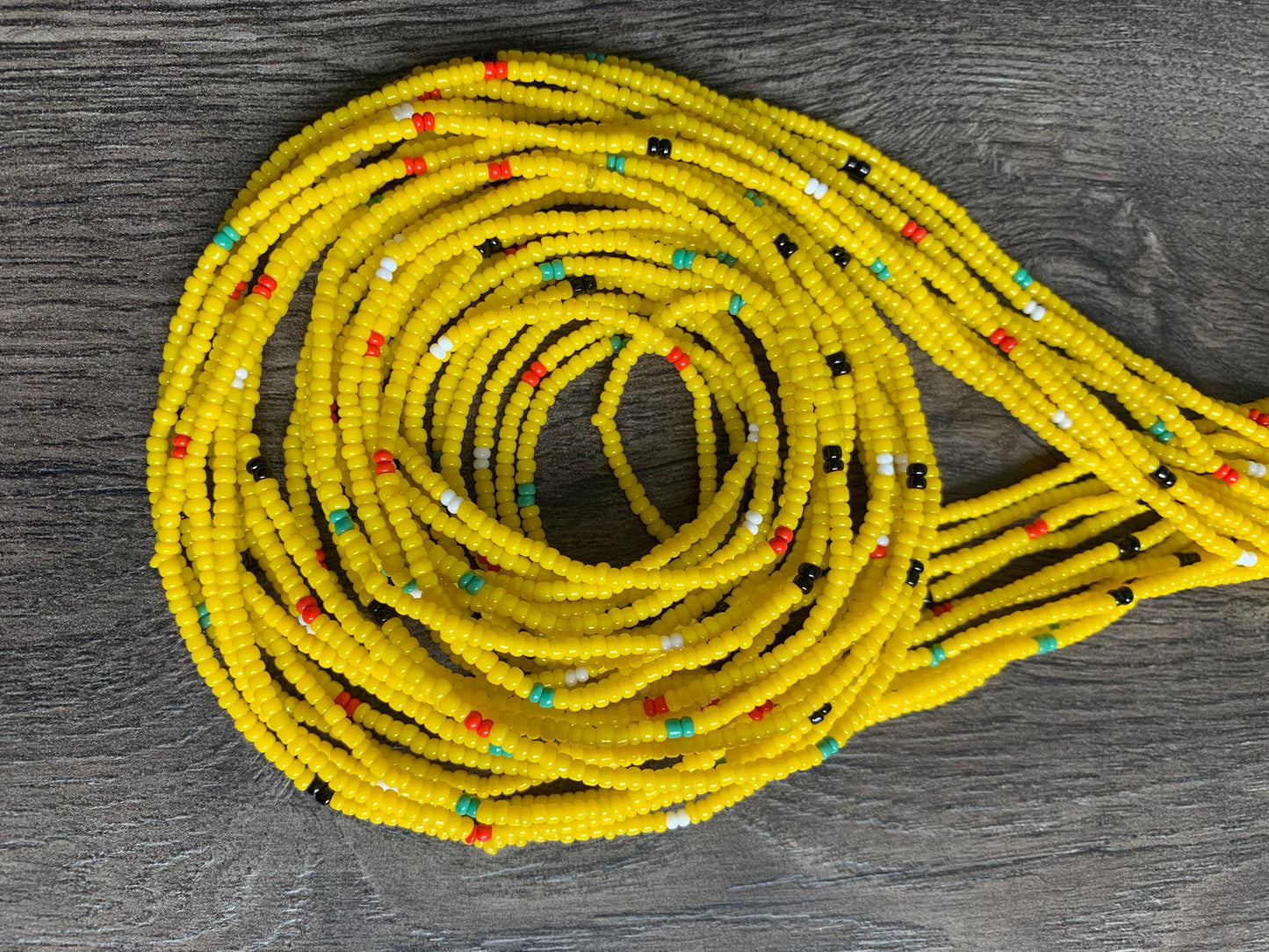 Yellow Waist Bead