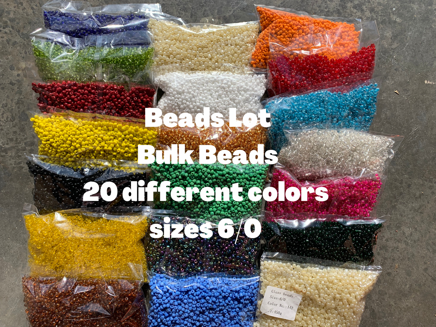 6/0 - 8/0 Bulk seed beads- Glass Seed Beads For Jewelry Making, DIY Waist beads, Bracelet Necklace Earrings- 450 Grams