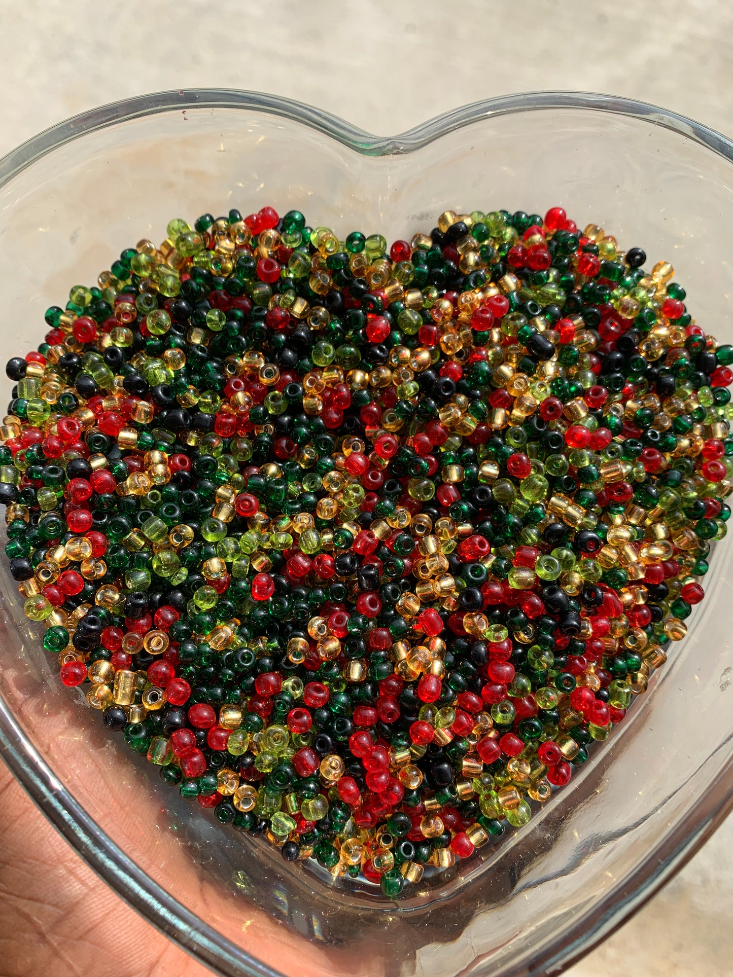 Mixed Beads- 4mm- 6/0 Glass Seed Beads For Jewelry Making, DIY Waist beads, Bracelet Necklace Earrings- 450grams