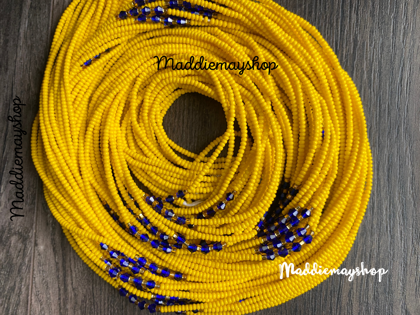 Czezh Beads- Waist Beads – 45"–50" |African Waist Bead| Frosted | Choose Your Favorite Color | Price Per Waist Bead | Handmade Tie-On Beads for Women or Girls