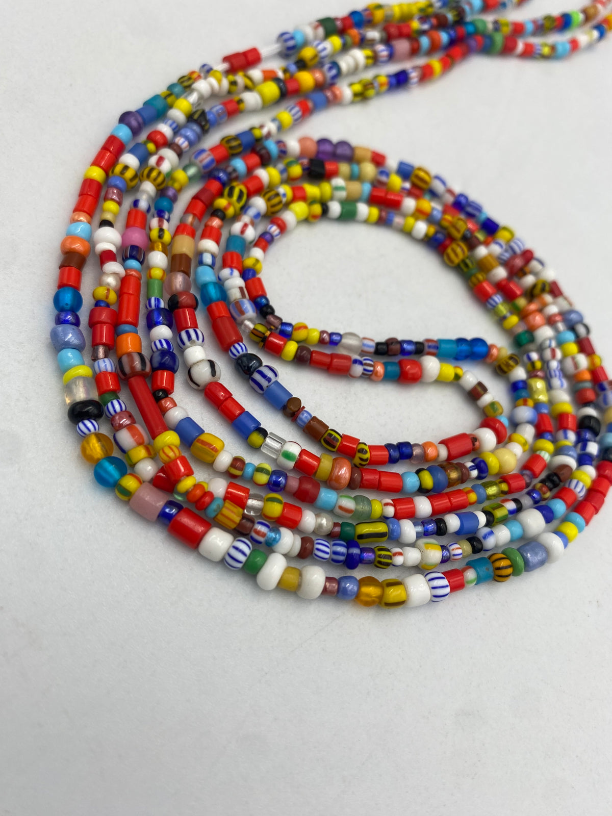 Christmas Bead ~ Multi-colored Waist Bead | 1 PC