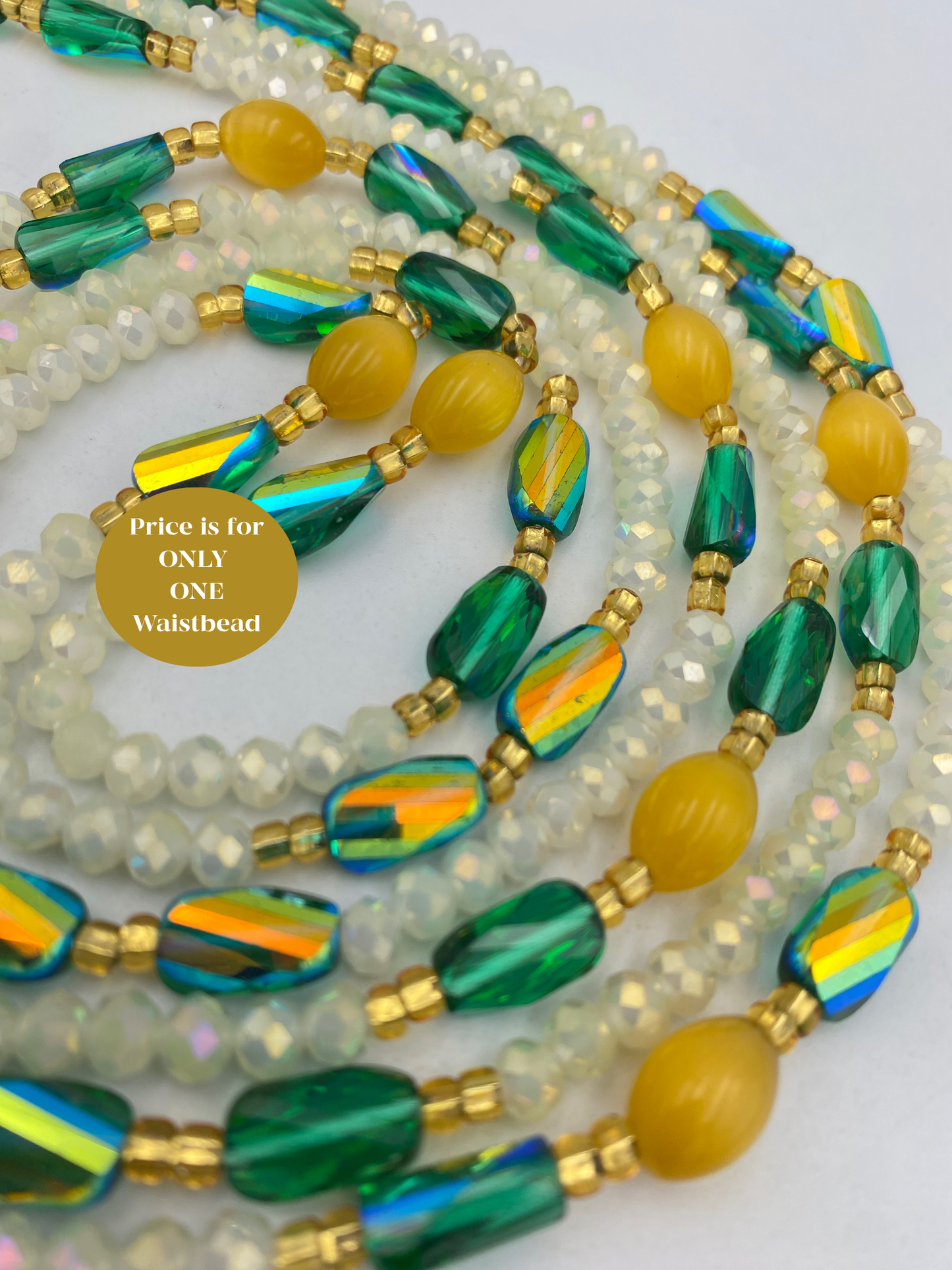 Crystal Waist Bead- Price Per Waistbead- Add to Cart- Tie On- 45”