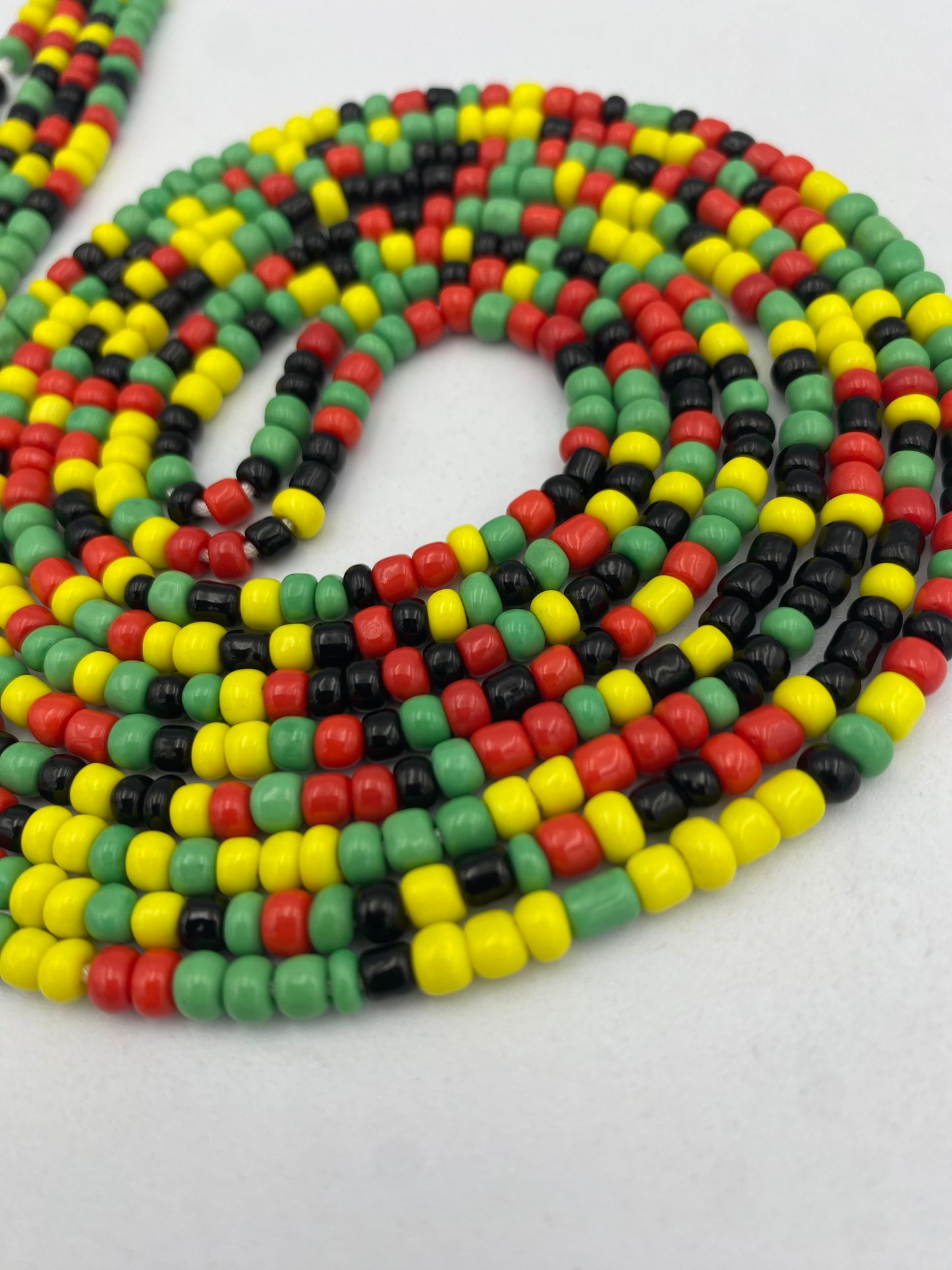 Rasta- Multicolored WaistBeads- Tie on Waist beads