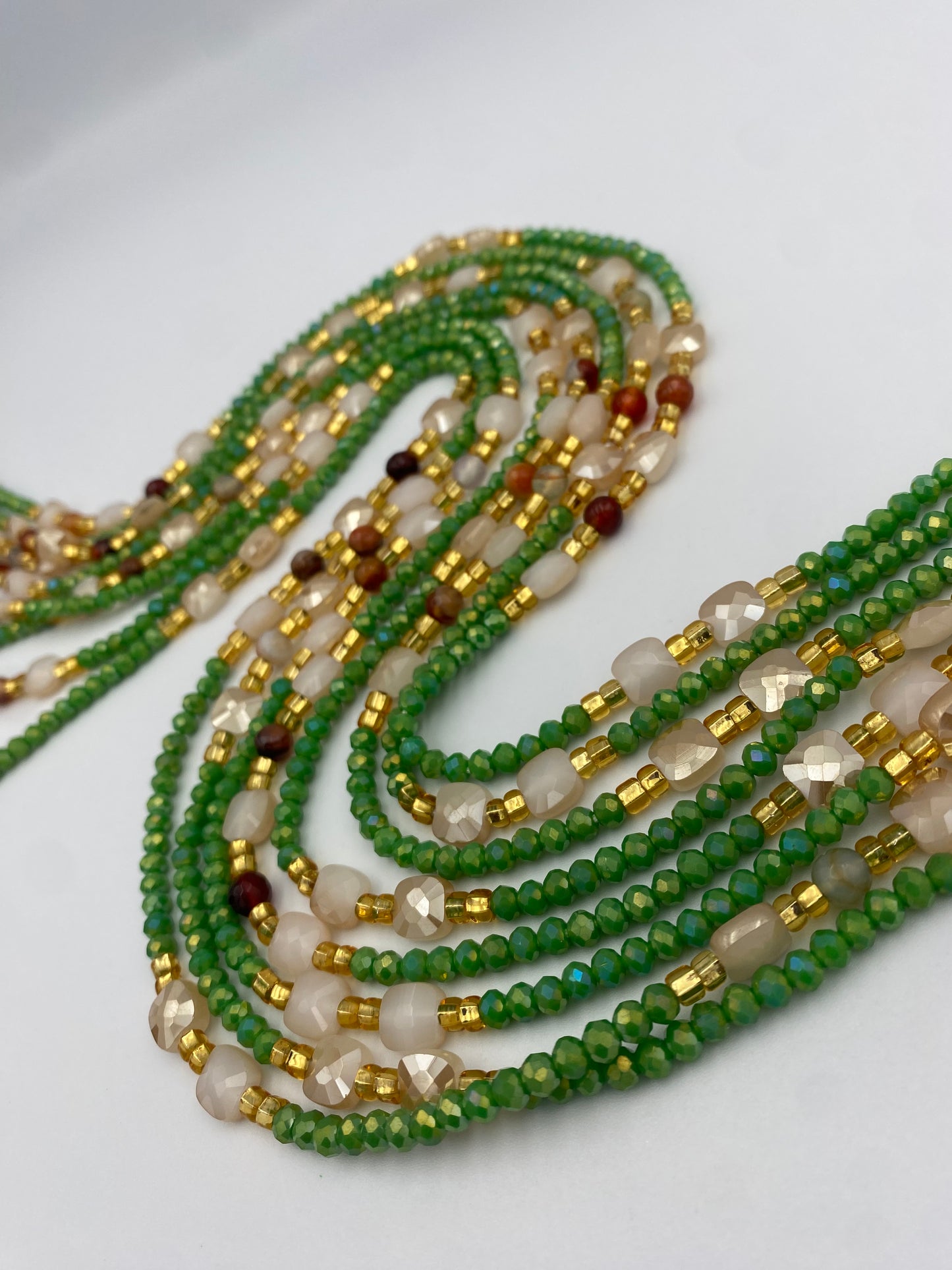 Emerald Grace ~ Luxury Crystal Waistbeads- African WaistBead