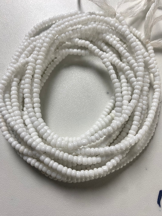 White Waist Bead | Body Jewelry | Waist Bead for Weight-loss 40-45”
