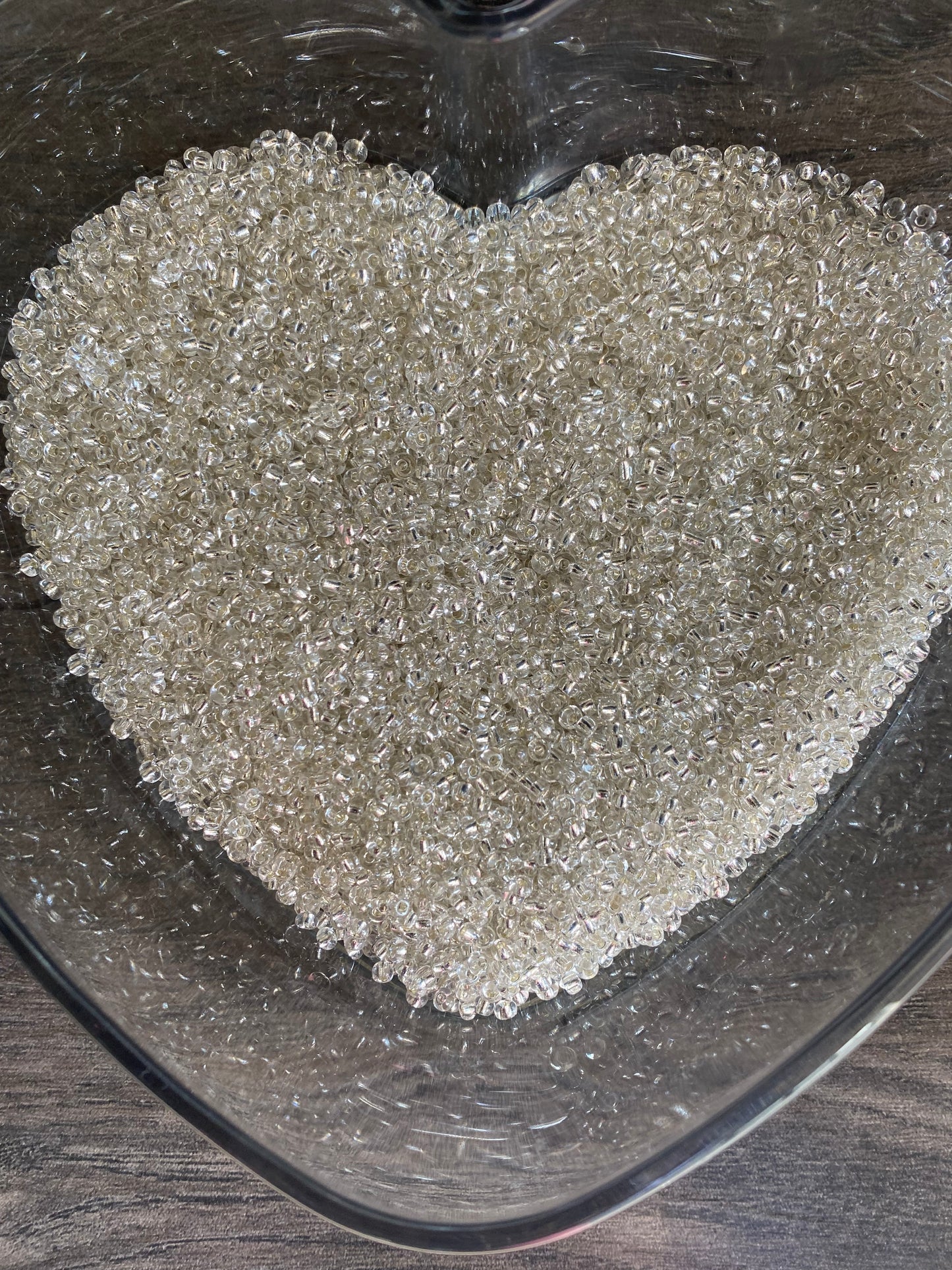 3mm- 8/0 beads,  Silver beads, 8/0 Seed Beads Glass Beads, 450 Grams,