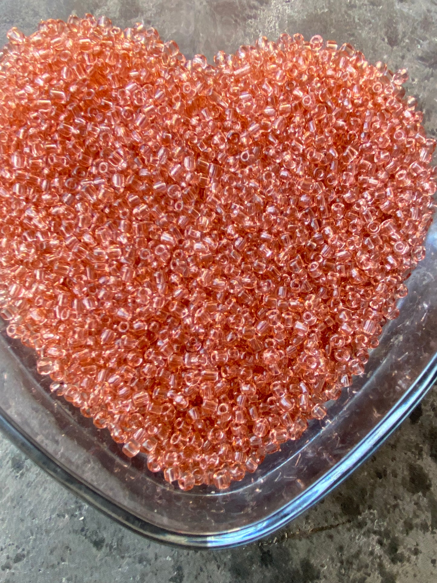 4mm Seed Beads,, Round Beads for Bracelets, Earrings, Necklaces, Crafting Supplies, Making Supplies, DIY Crafts, Small Beads- Peach/Pink bead/Coral