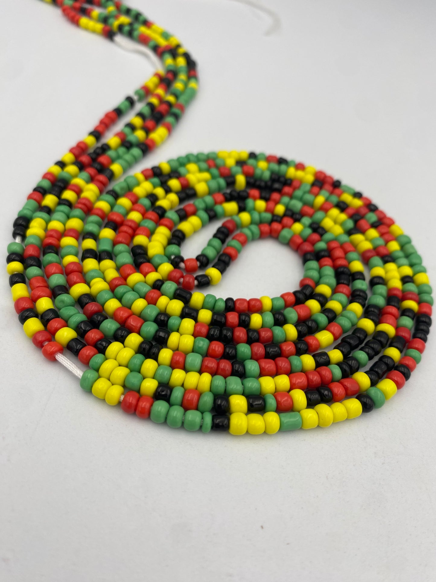 Rasta- Multicolored WaistBeads- Tie on Waist beads