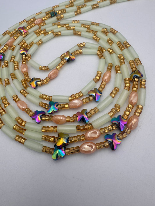 Glow in the dark Waist Beads- African Waistbeads-Tie On 45"- 50"- Price Per Waist Bead- Add to Cart Now