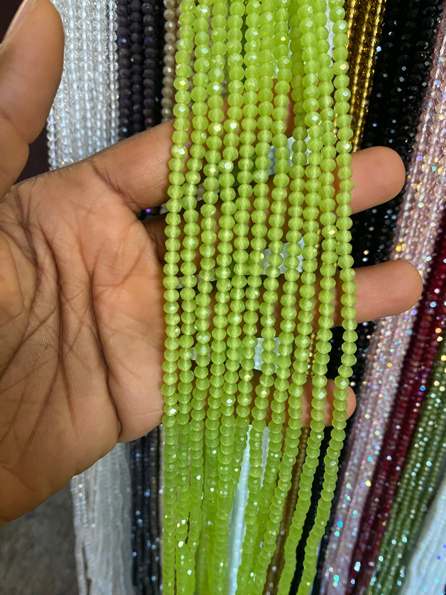 Crystal WaistBeads -TikTok Waist Beads – Variety of Styles – African Waist Jewelry – Tie-On (45”) – Add to Cart, Buy Now – Price Per 1 Waist Bead