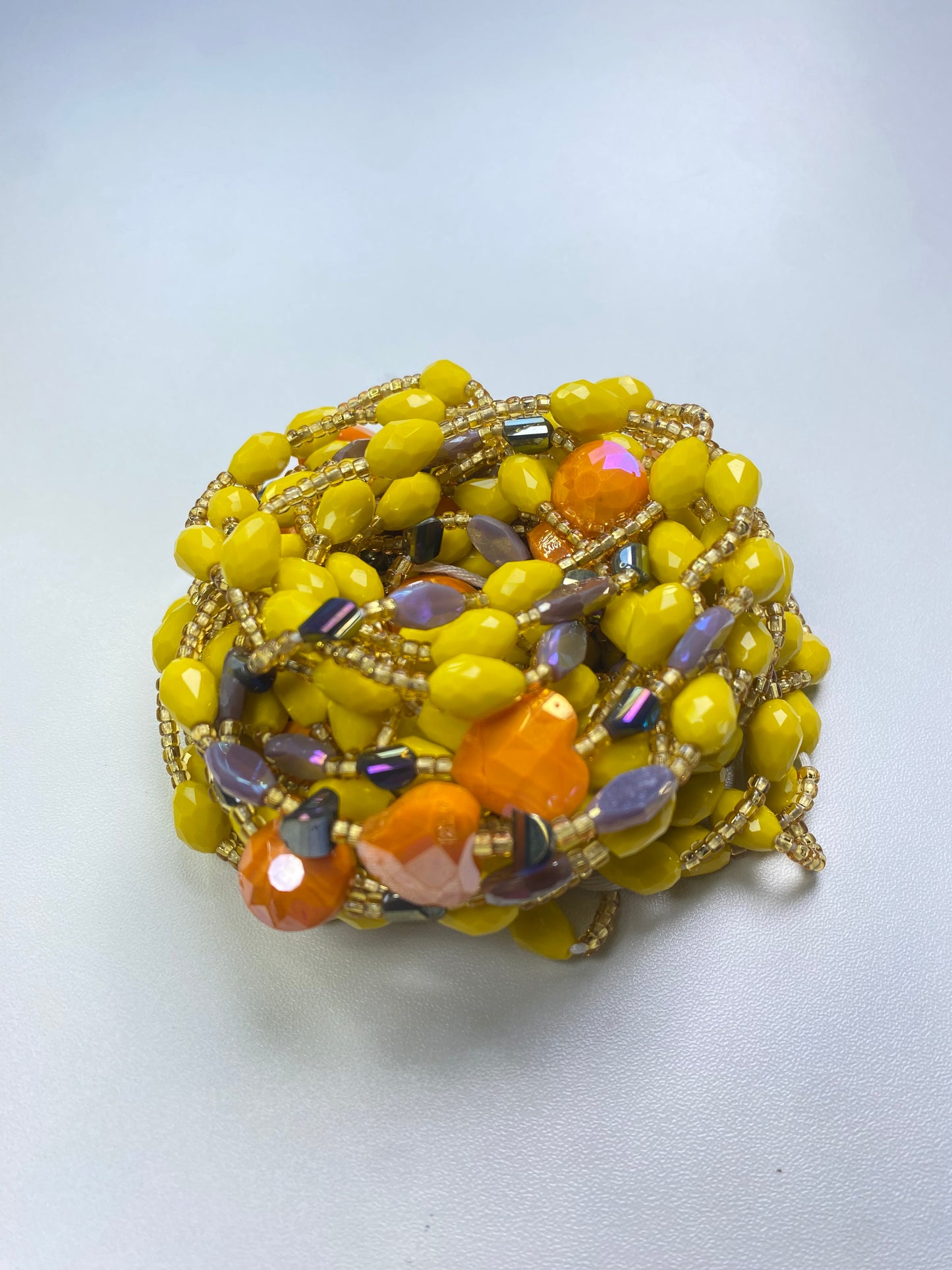 Stella ~ Yellow Luxury Crystal Waistbeads