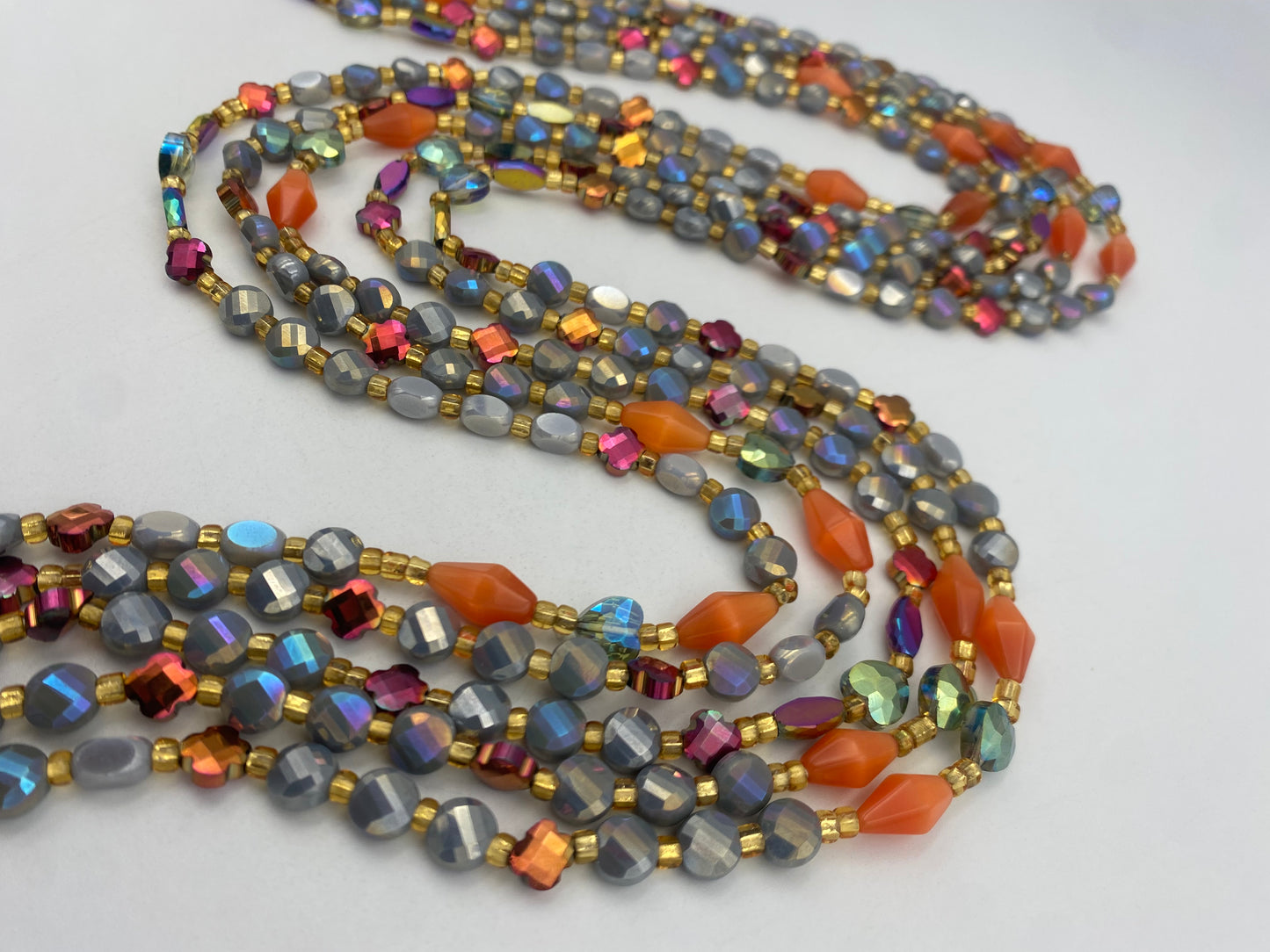 Dust & Diamond- Waistbead-  Luxury Crystal WaistBead - Tie On