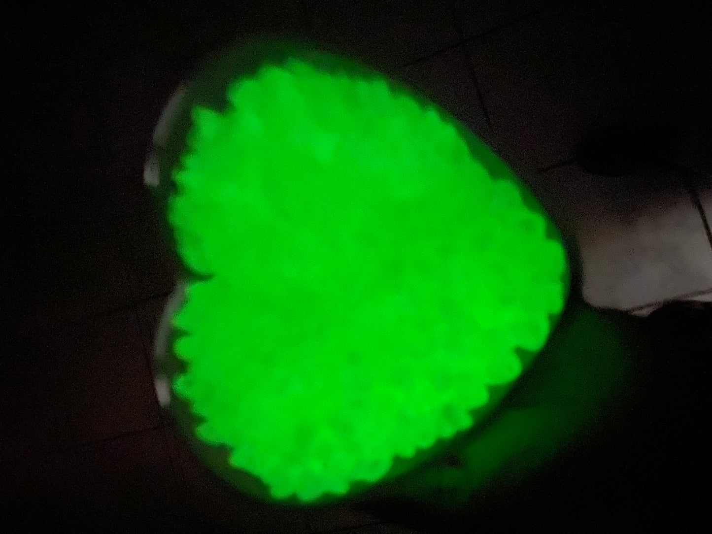 Soft Glow-In-The Dark Heart Beads , Bulk Beads for Jewelry making 500-600 per pack