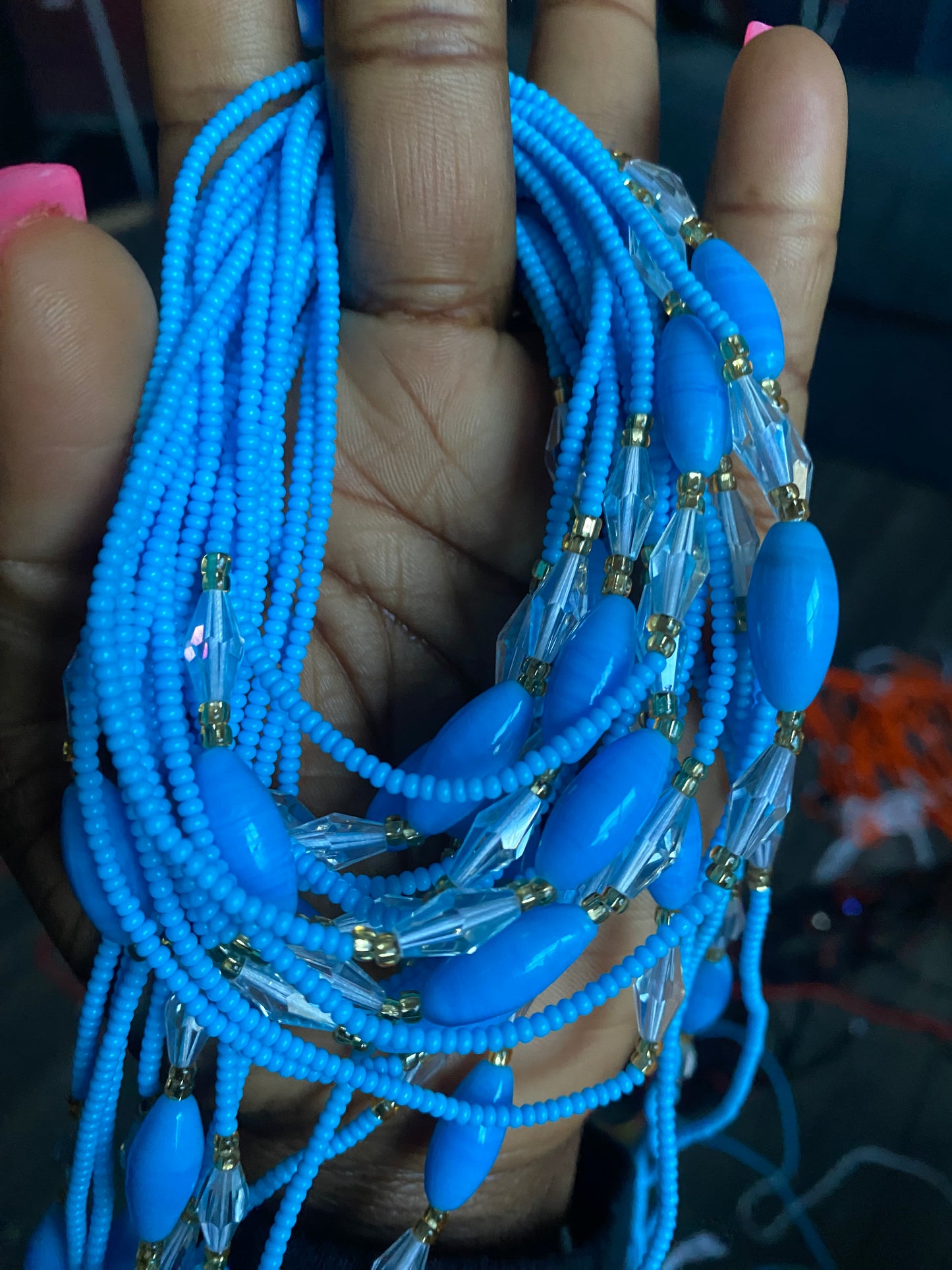 Sky Blue Waist Bead