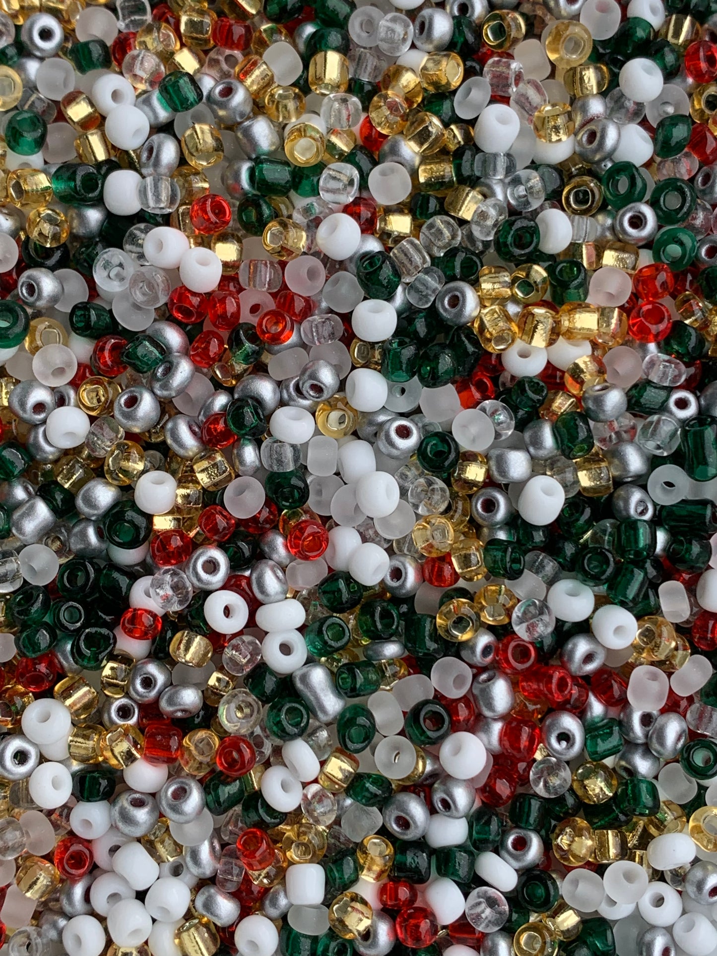 Christmas inspired: seed bead mix ~ 8/0 Seed Beads Glass Beads, Glass Bead, Mixed Beads