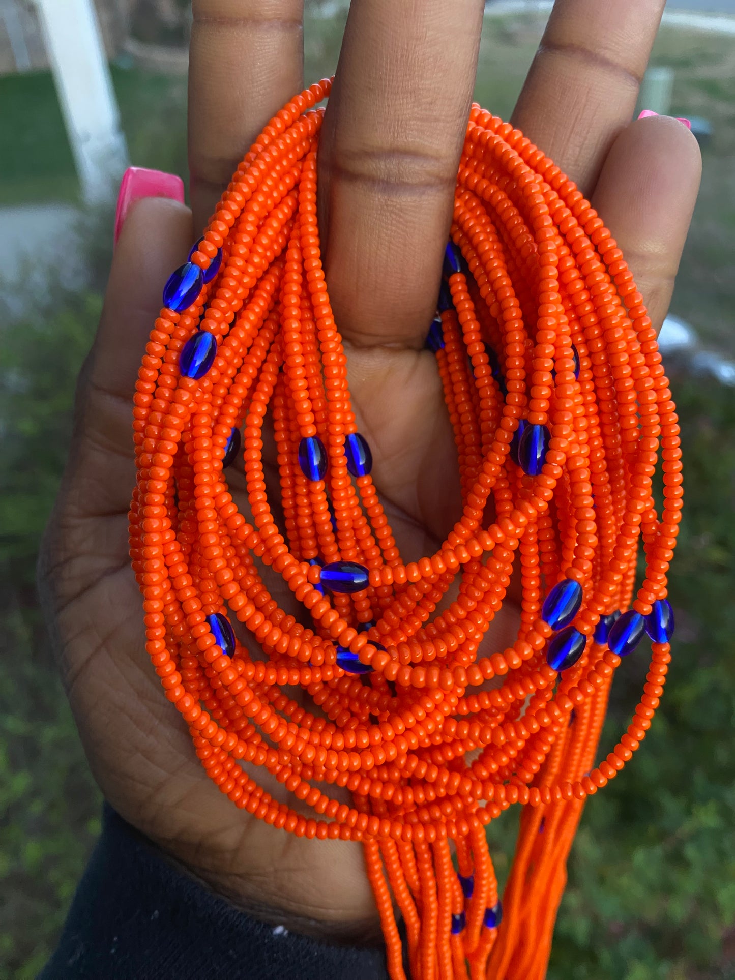 Orange  Waist Bead