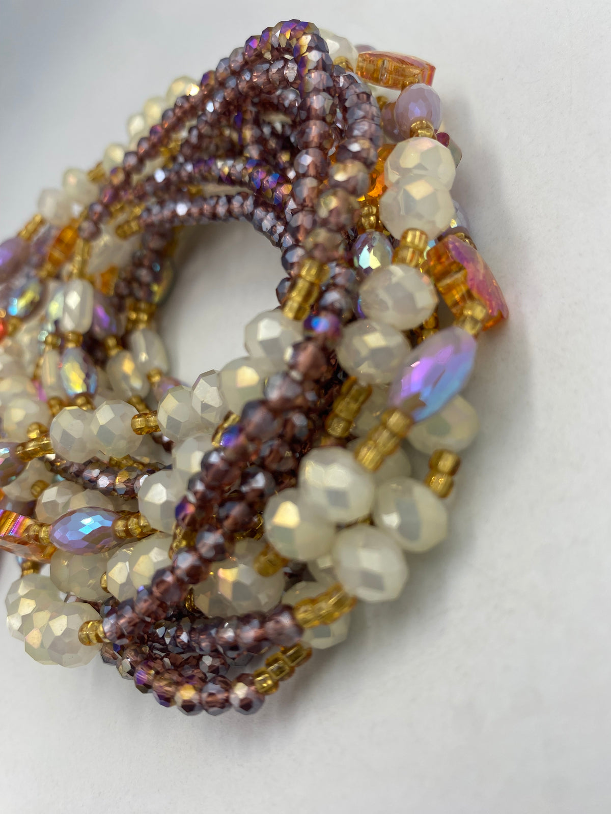 Purple Luxury Crystal Waist Bead 45”| 1 PC