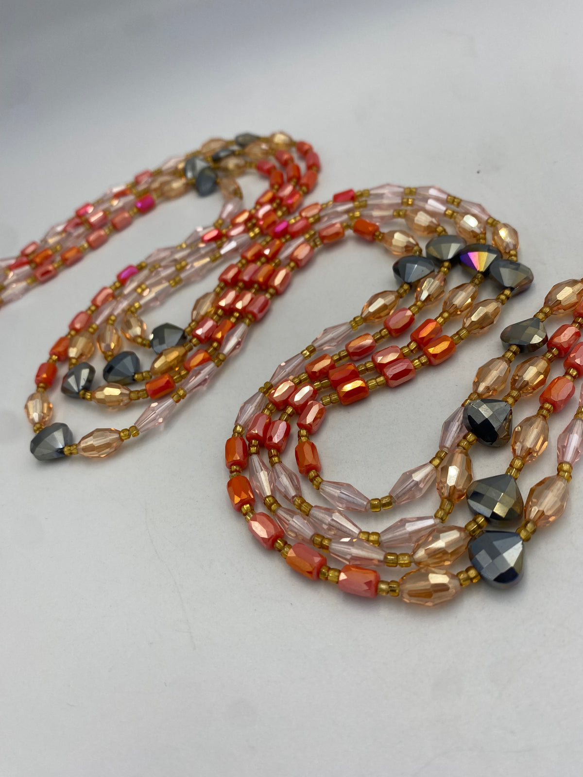Orange Crystal Waist Bead 45”| 1 PC
