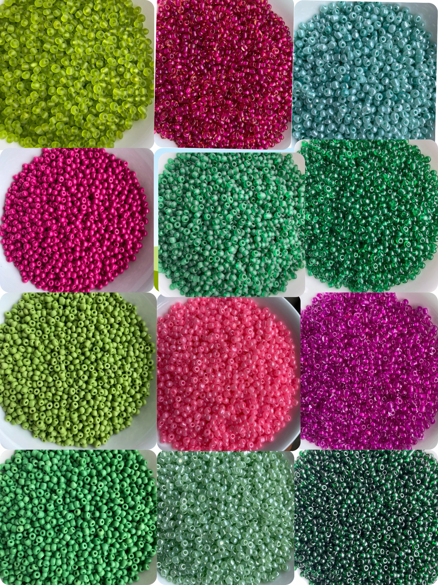 Wholesale Beads- 4mm- seed beads, Size 6/0 , Glass Seed Beads, Rocaille, Beads. Assorted - Jewelry Making- Beaded Jewelry- 35lbs, 50lbs or 100lbs