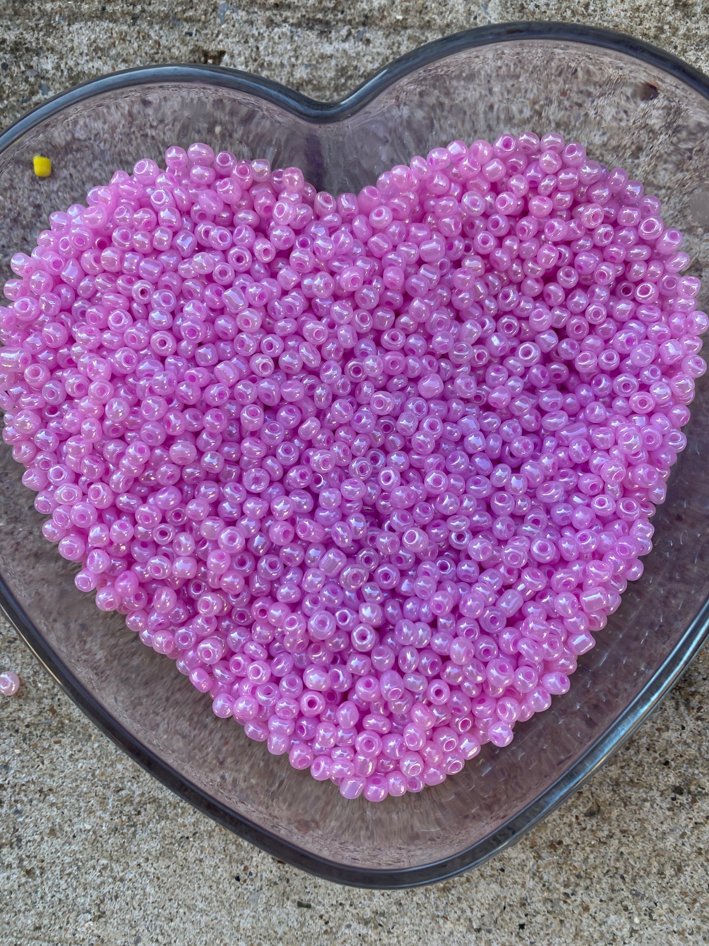 Light bubblegum pink - Soft Pearly Pink Seed Bead Mix - 4mm- 6/0 Glass Seed Beads For Jewelry Making,  DIY Waist beads, Bracelet Necklace Earrings 450 grams