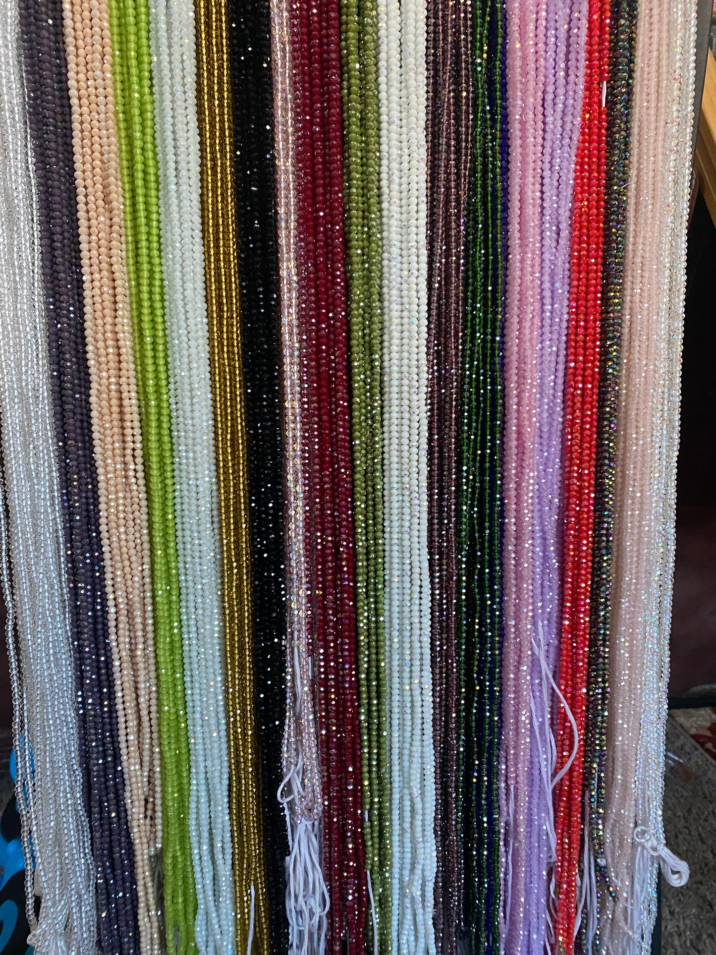 Crystal WaistBeads -TikTok Waist Beads – Variety of Styles – African Waist Jewelry – Tie-On (45”) – Add to Cart, Buy Now – Price Per 1 Waist Bead