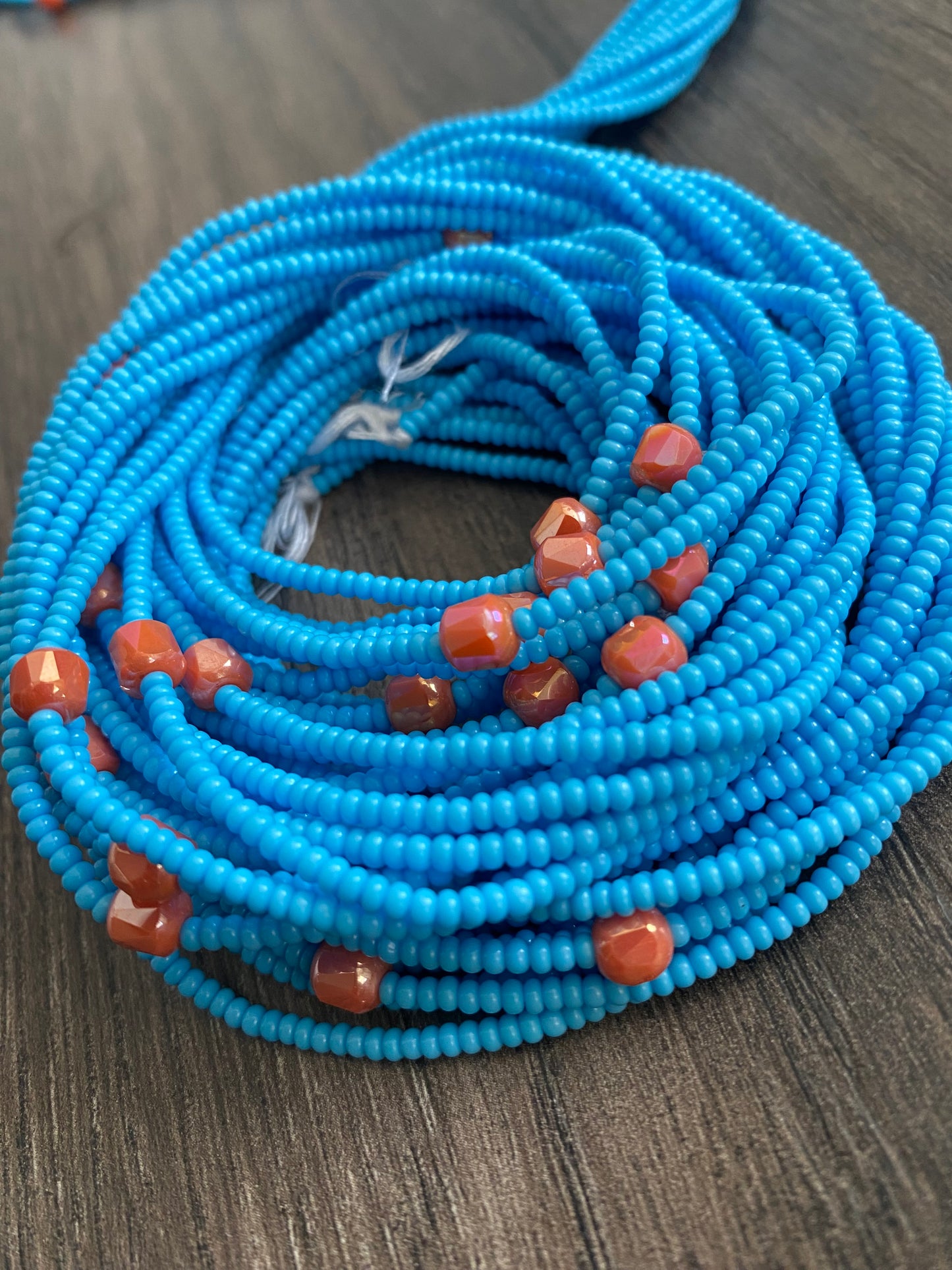 Blue Waist Bead