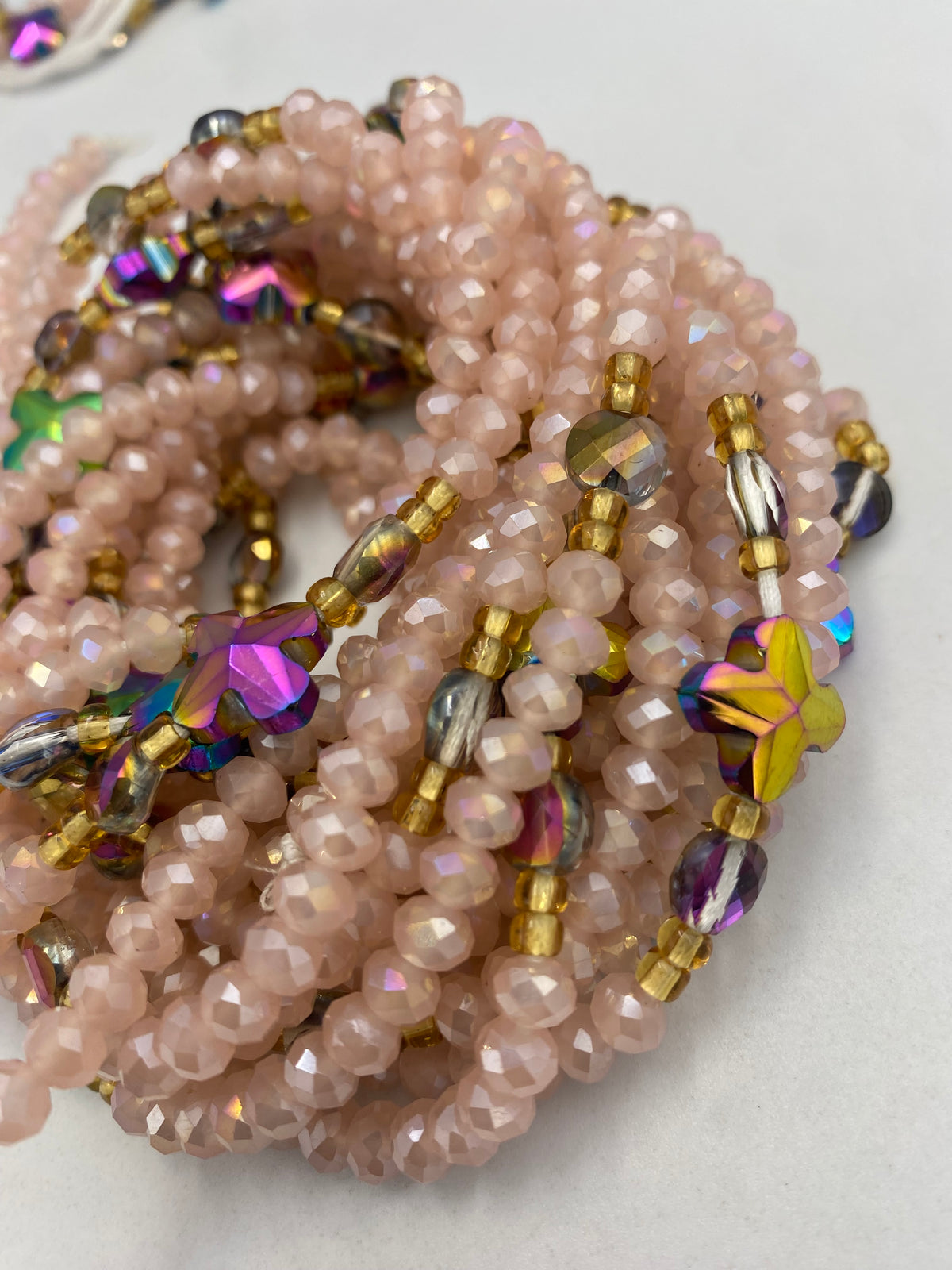 Pink Crystal Waist Bead 45”| 1 PC