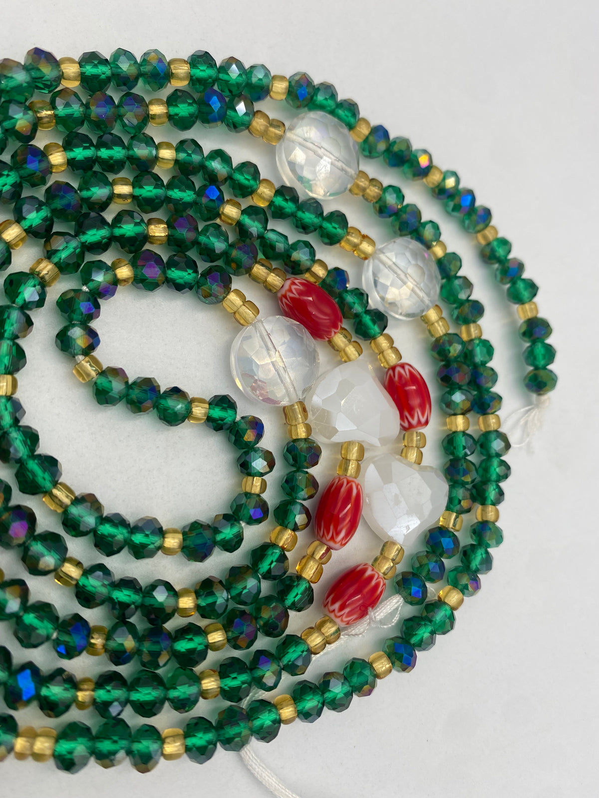 Green Crystal Waist Bead 45”| 1 PC