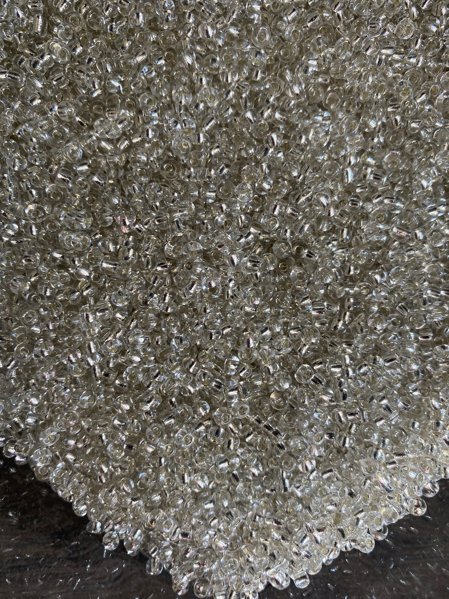 3mm- 8/0 beads,  Silver beads, 8/0 Seed Beads Glass Beads, 450 Grams,