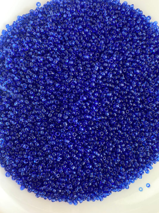 2mm or 11/0 Indigo Blue Seed Beads Bulk 450g Glass Beads for Beaded Jewelry, Bracelets, Waistbeads, Embroidery, Chokers Jewelry Making & Crafts