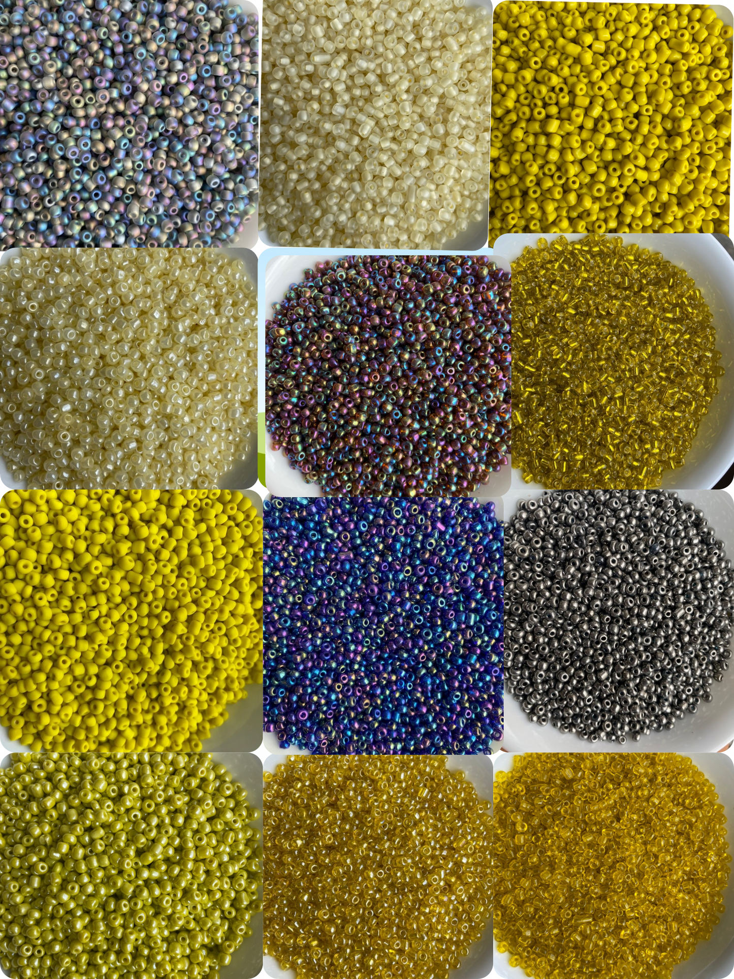 Wholesale Beads- 4mm- seed beads, Size 6/0 , Glass Seed Beads, Rocaille, Beads. Assorted - Jewelry Making- Beaded Jewelry- 35lbs, 50lbs or 100lbs