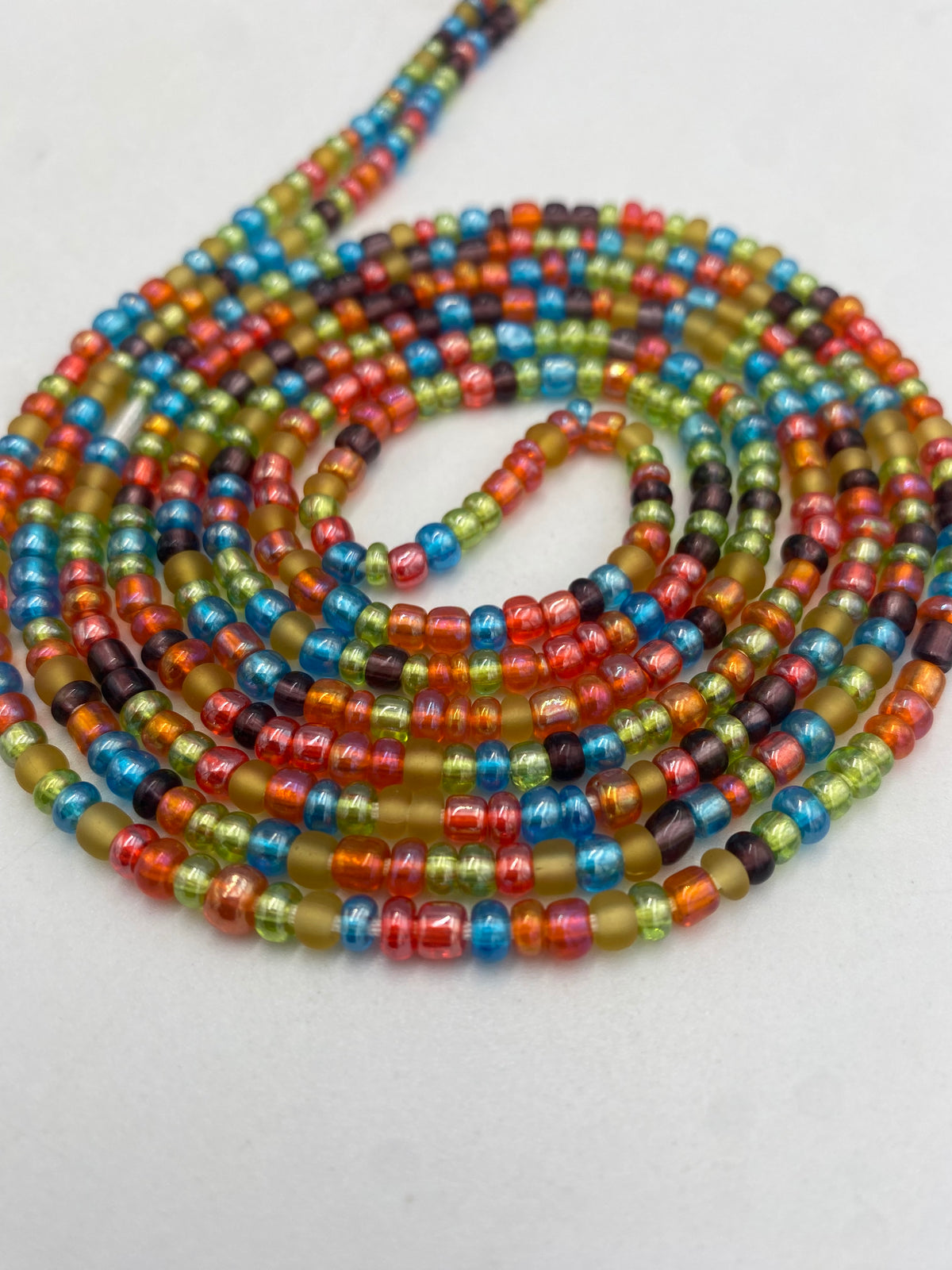 Multicolored Waist Bead- 1 Pc  Tie On, 45-50”