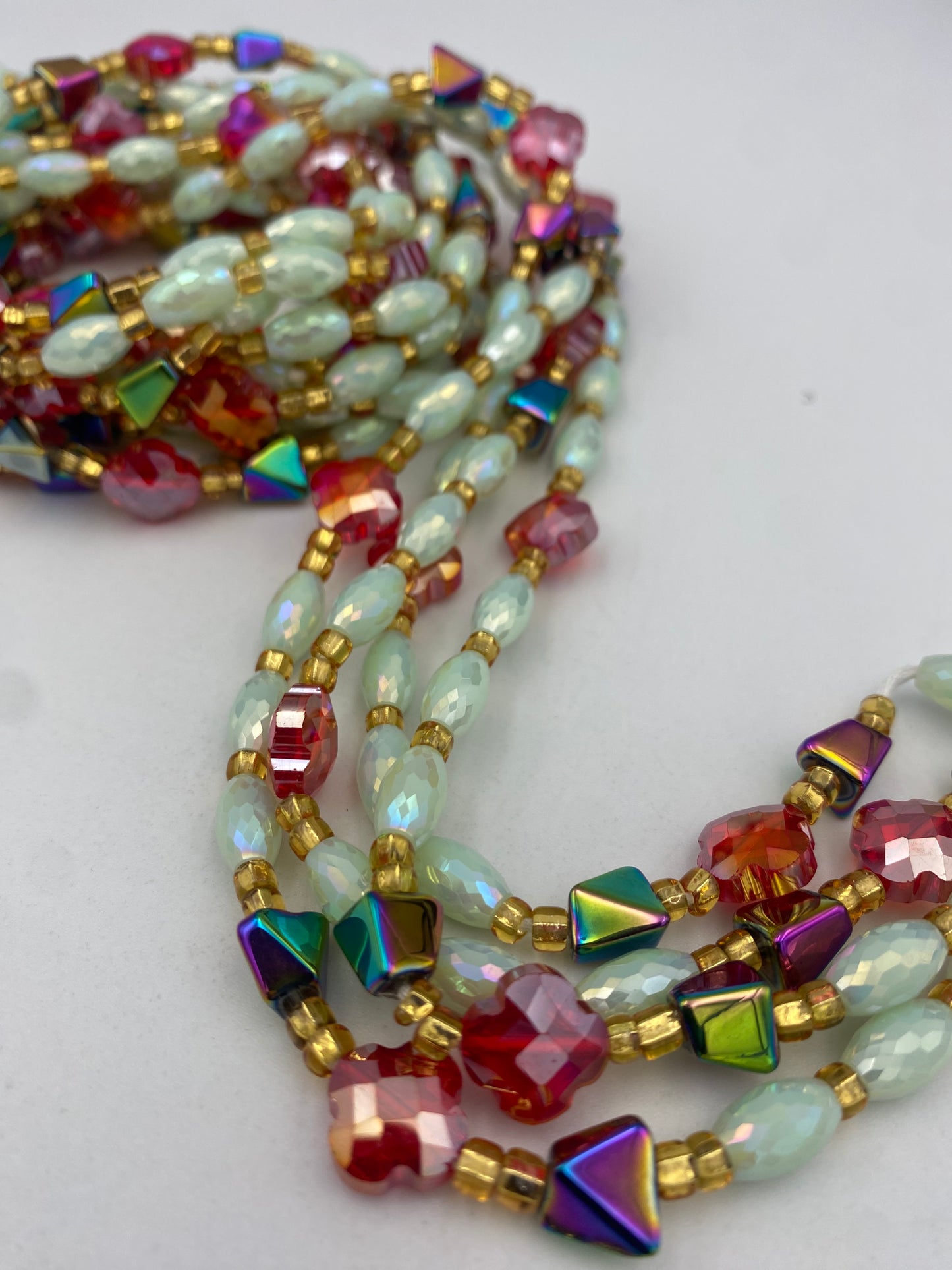 Ariel  - Luxury Crystal Waistbeads- Price per Waistbead- Tie On
