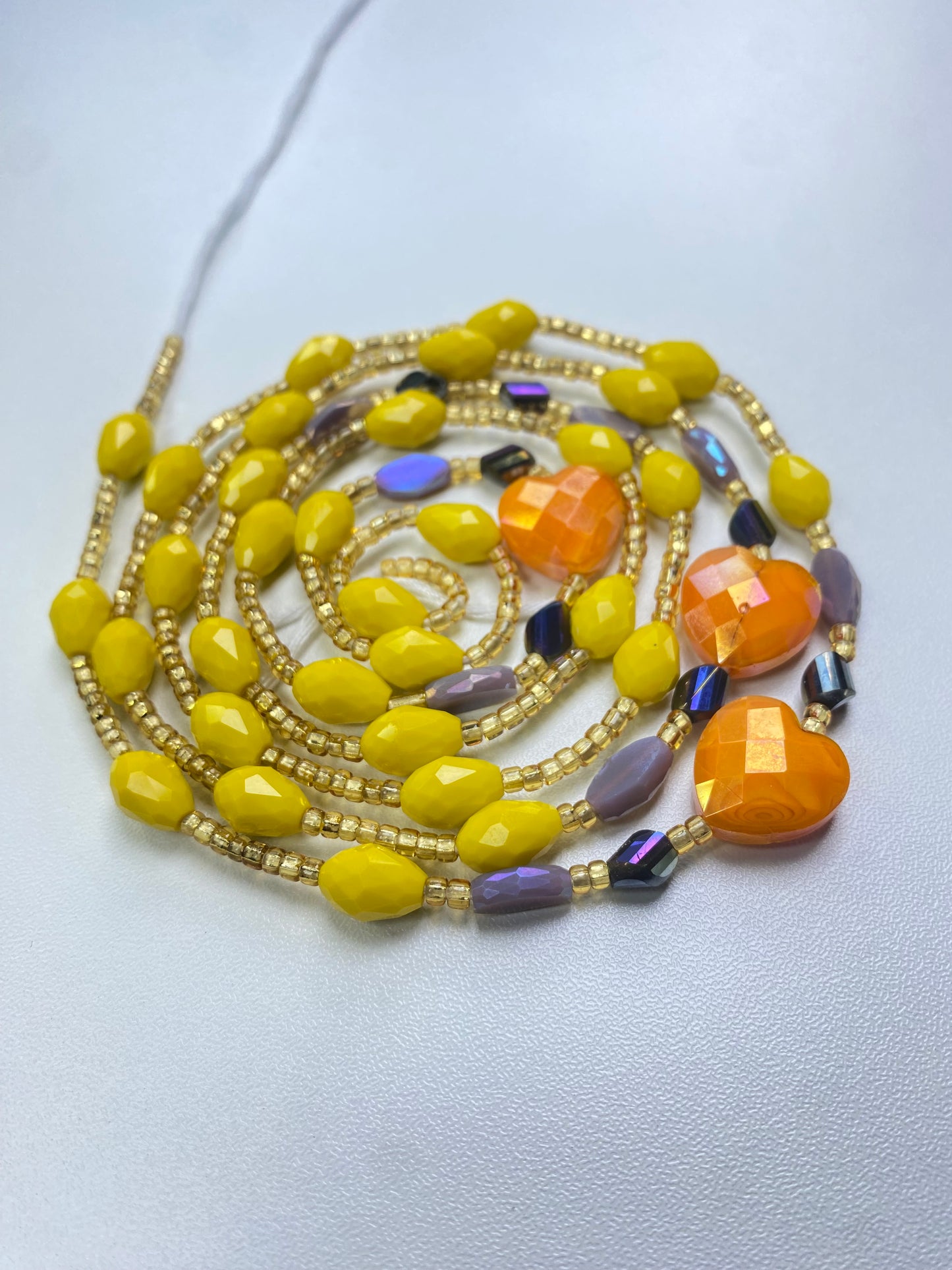 Stella ~ Yellow Luxury Crystal Waistbeads