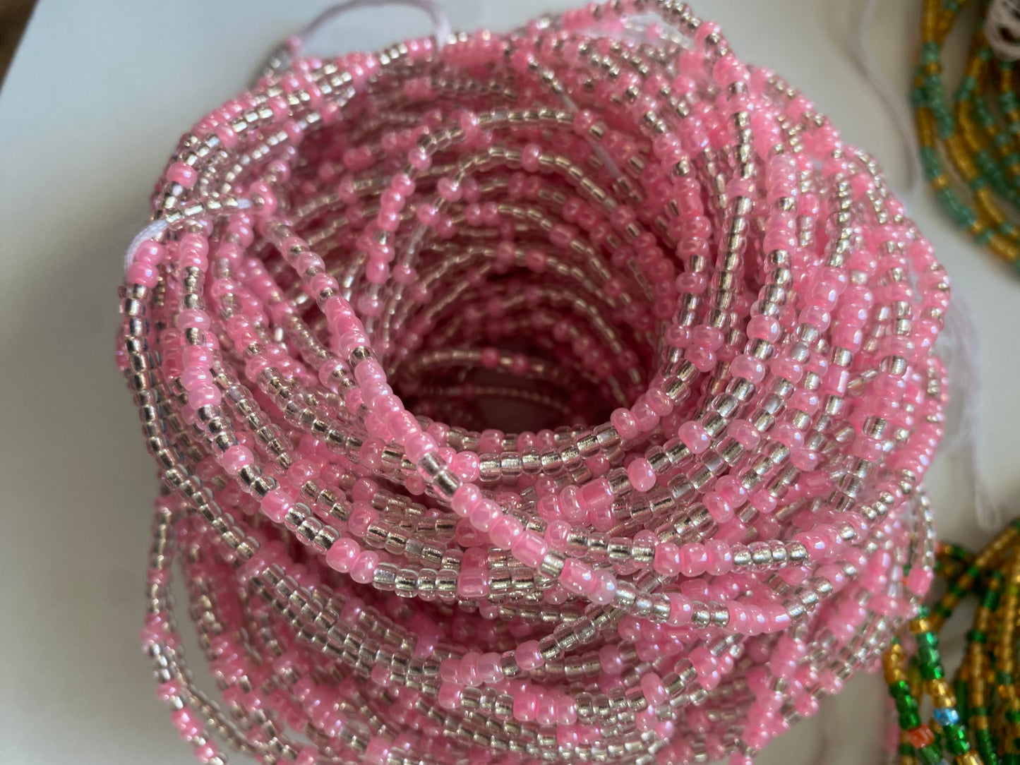 Wholesale African Waist Beads – Crystal Tie-On Strands 30”-36” (Bulk 25pcs Pack)