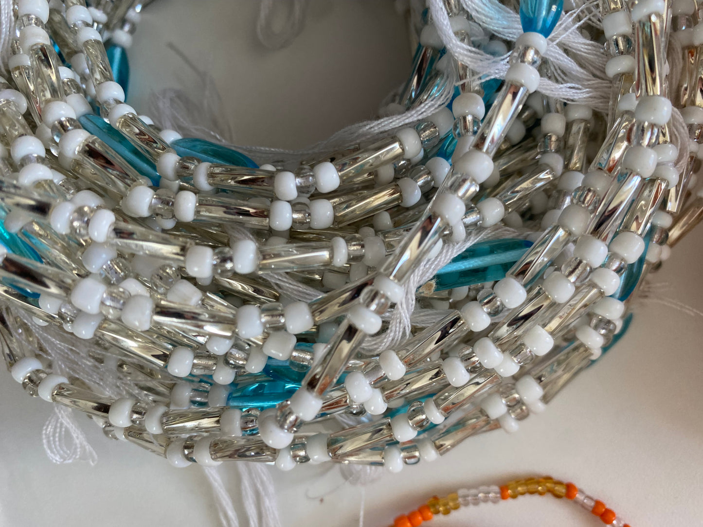 Wholesale African Waist Beads – Crystal Tie-On Strands 30”-36” (Bulk 25pcs Pack)