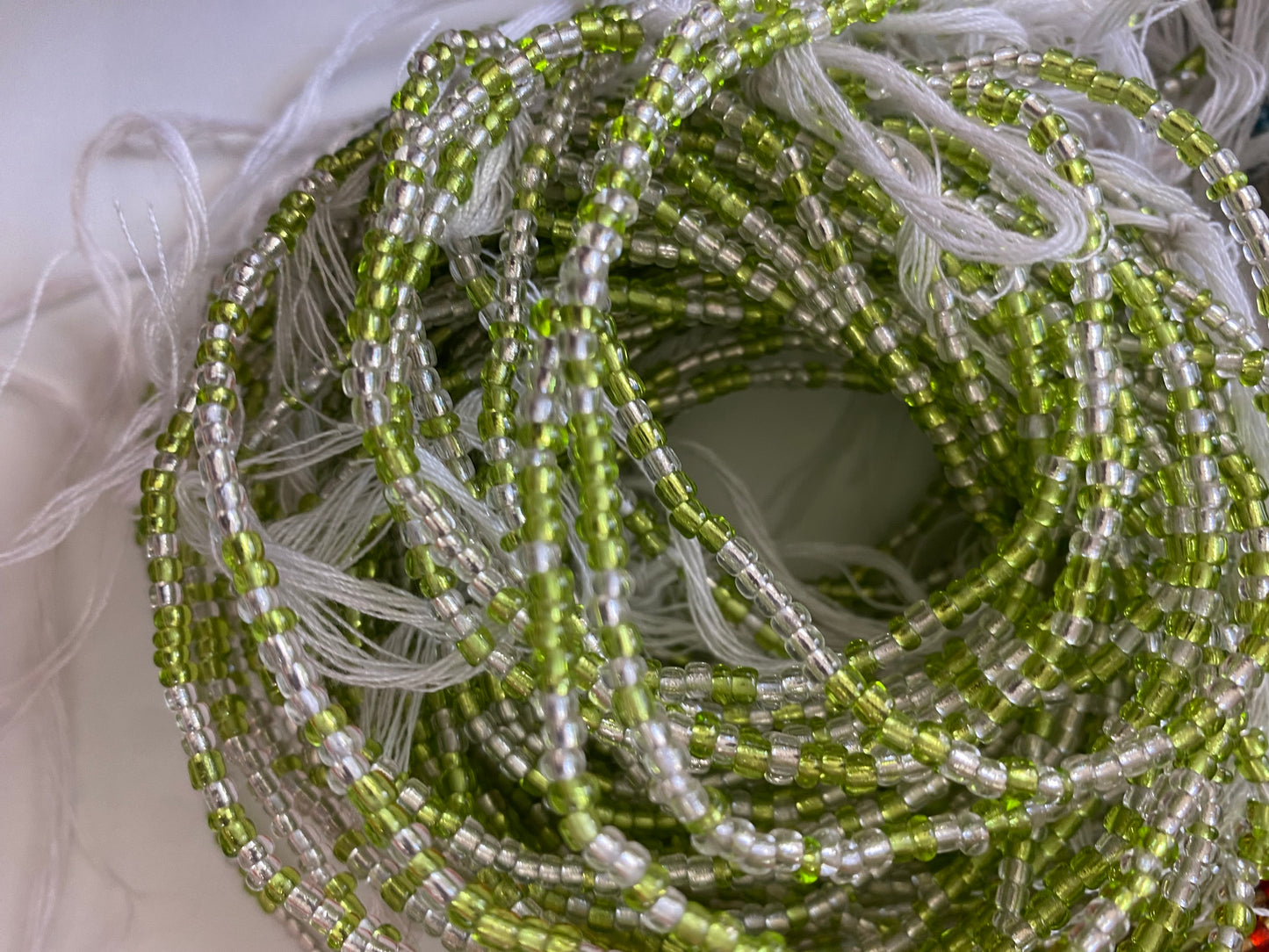 Wholesale African Waist Beads – Crystal Tie-On Strands 30”-36” (Bulk 25pcs Pack)