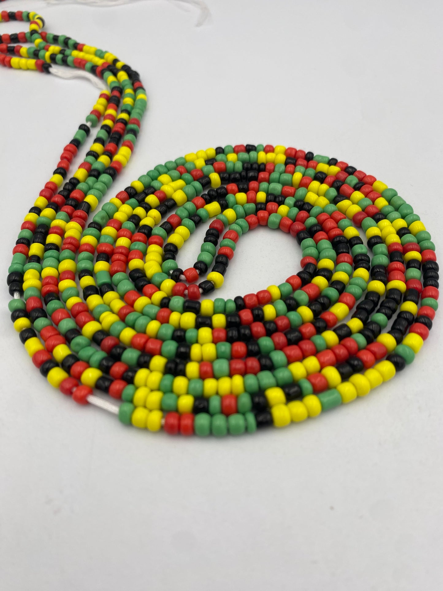 Rasta- Multicolored WaistBeads- Tie on Waist beads