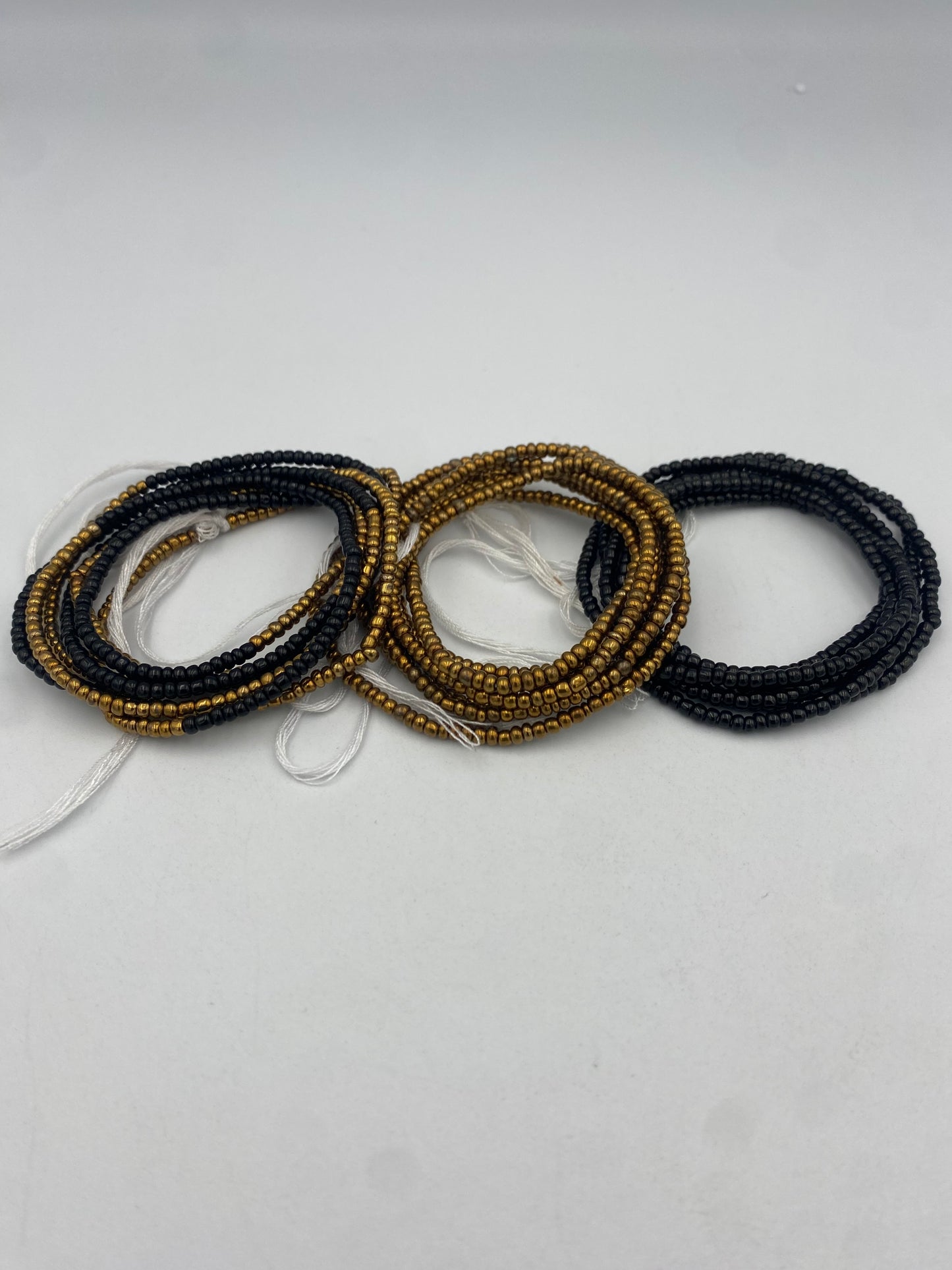 3 PC Waist Beads Set – 3 Piece Tie-On African Waist Beads for Women- Choose your set-  (45”-50”)